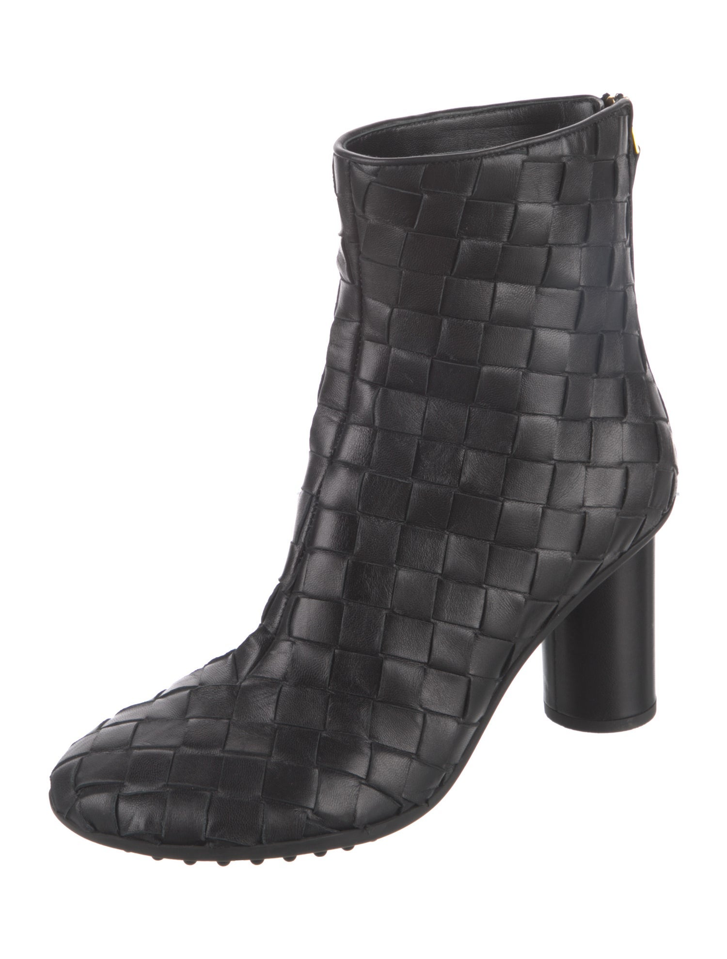 Bottega Veneta Intrecciato Weave Leather Boots