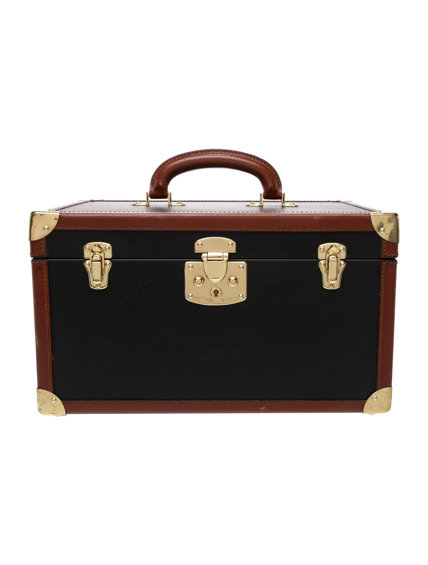 Bottega Veneta Leather Cosmetic Trunk