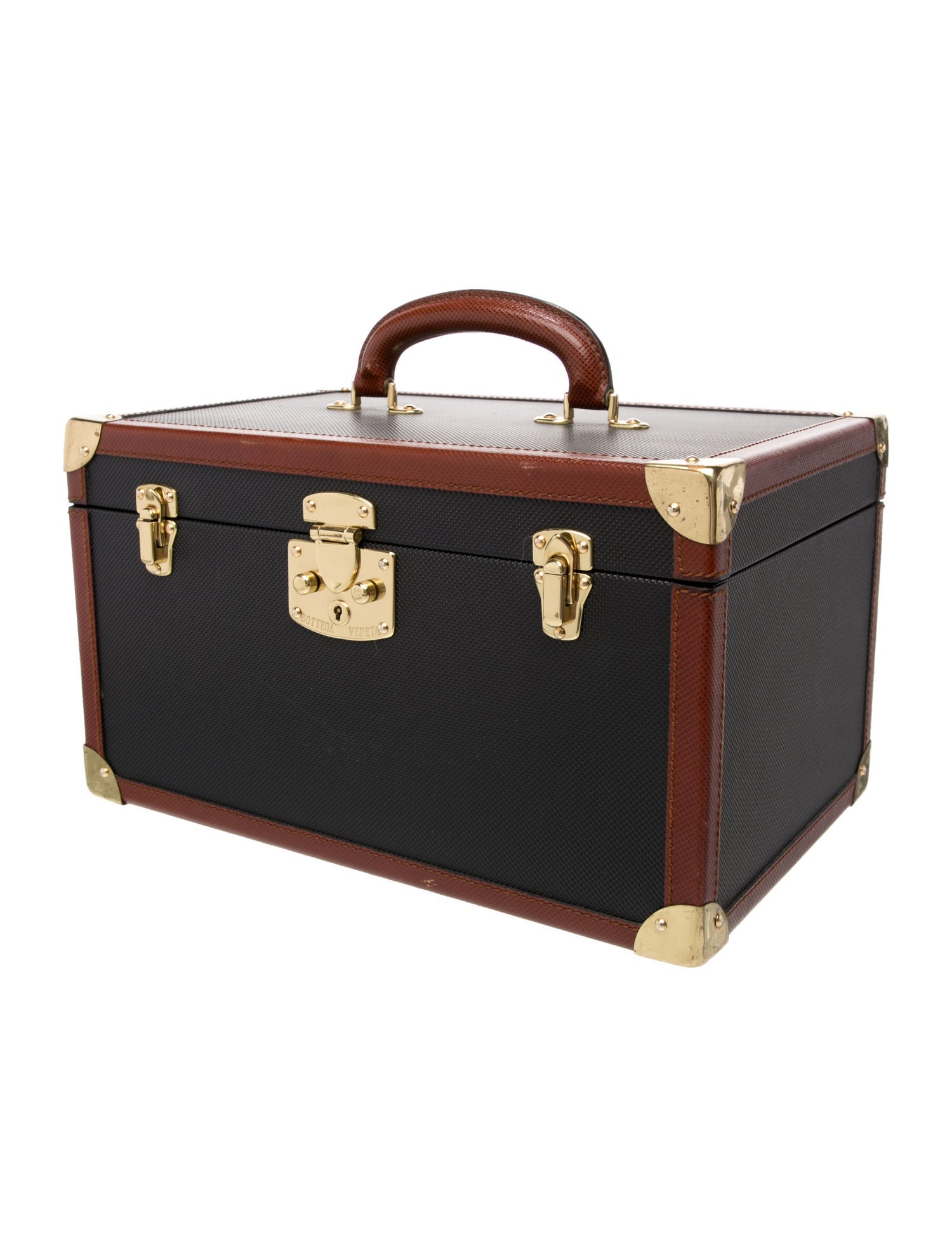 Bottega Veneta Leather Cosmetic Trunk