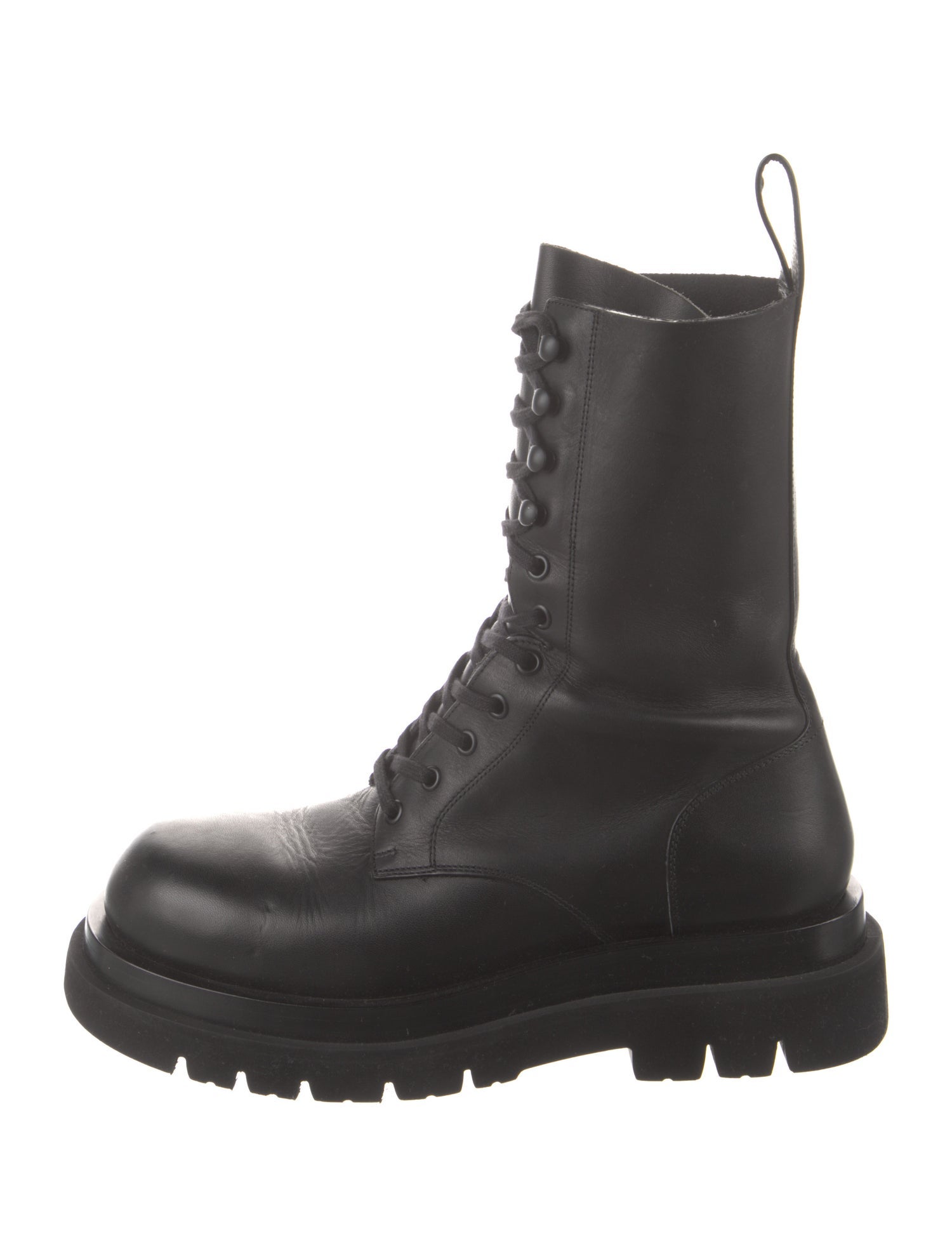 Bottega Veneta Leather Combat Boots