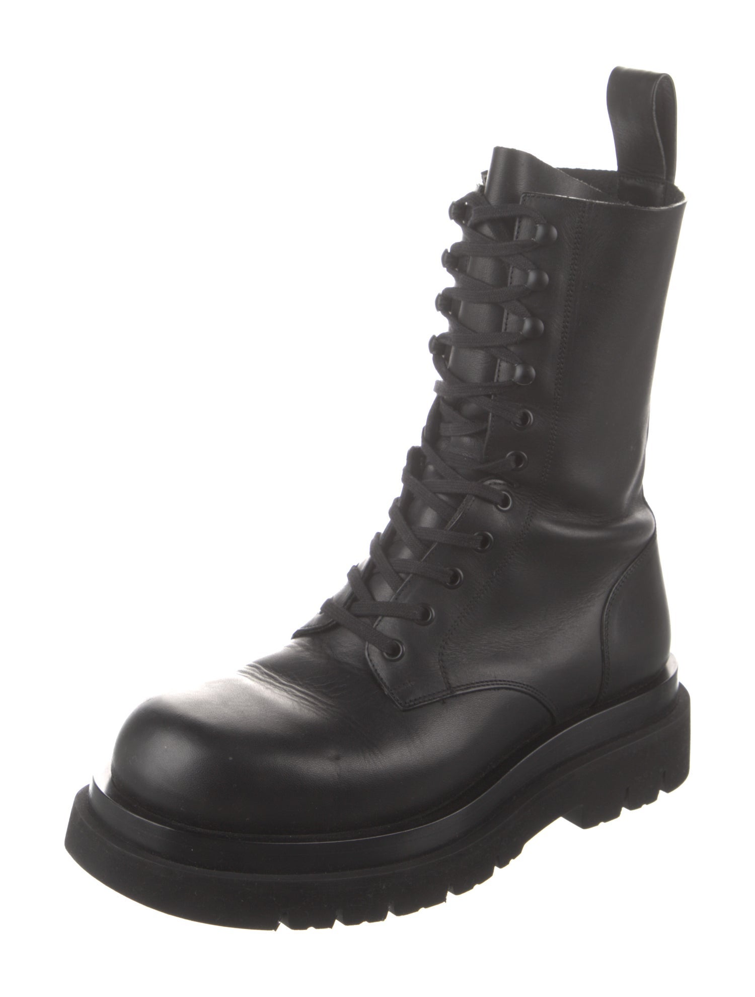 Bottega Veneta Leather Combat Boots