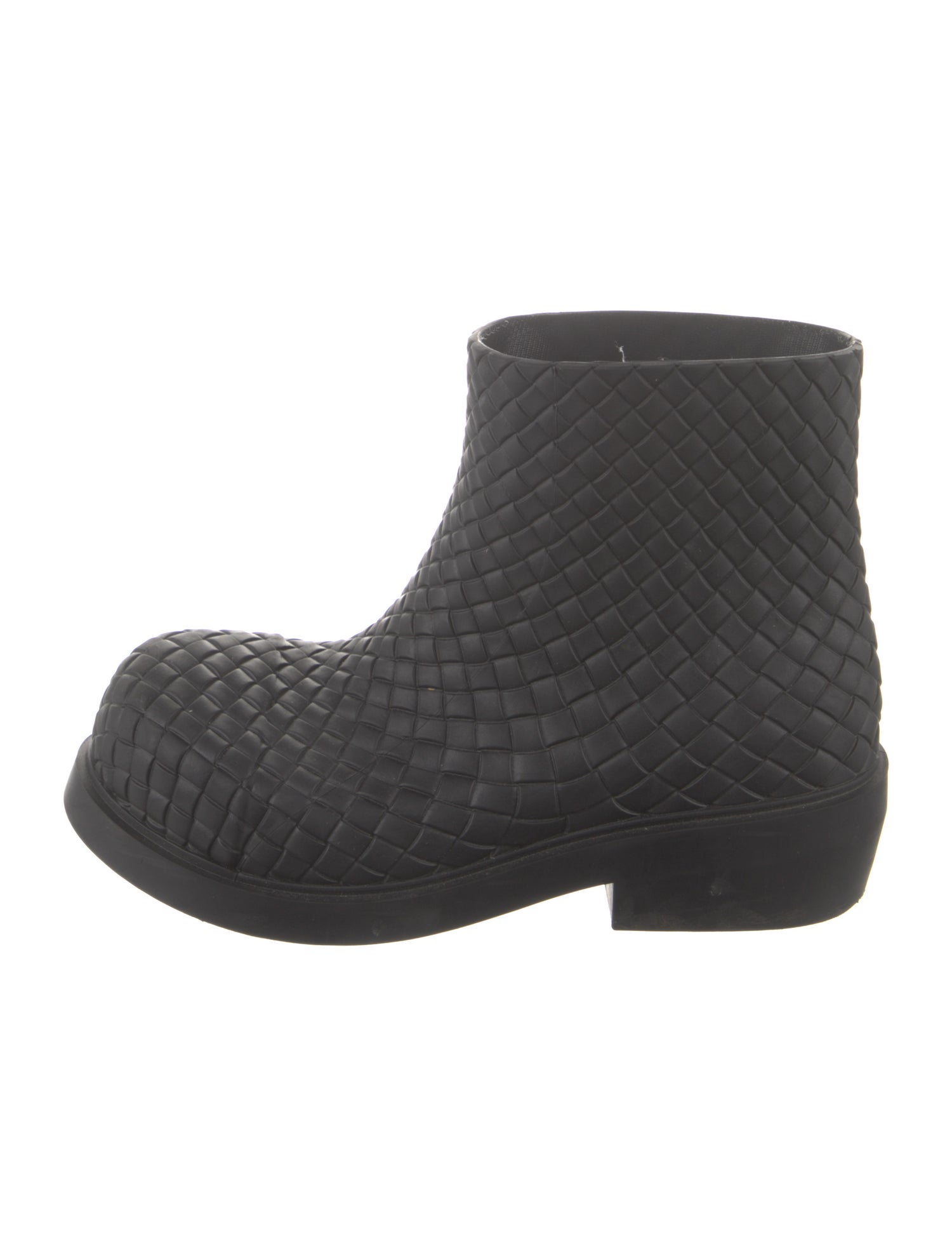 Bottega Veneta Intrecciato Weave Rubber Rain Boots