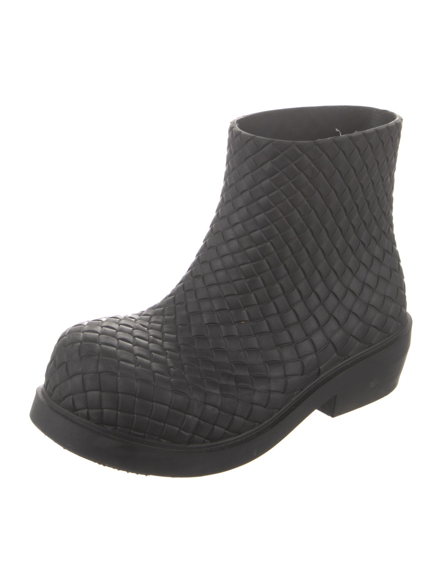 Bottega Veneta Intrecciato Weave Rubber Rain Boots