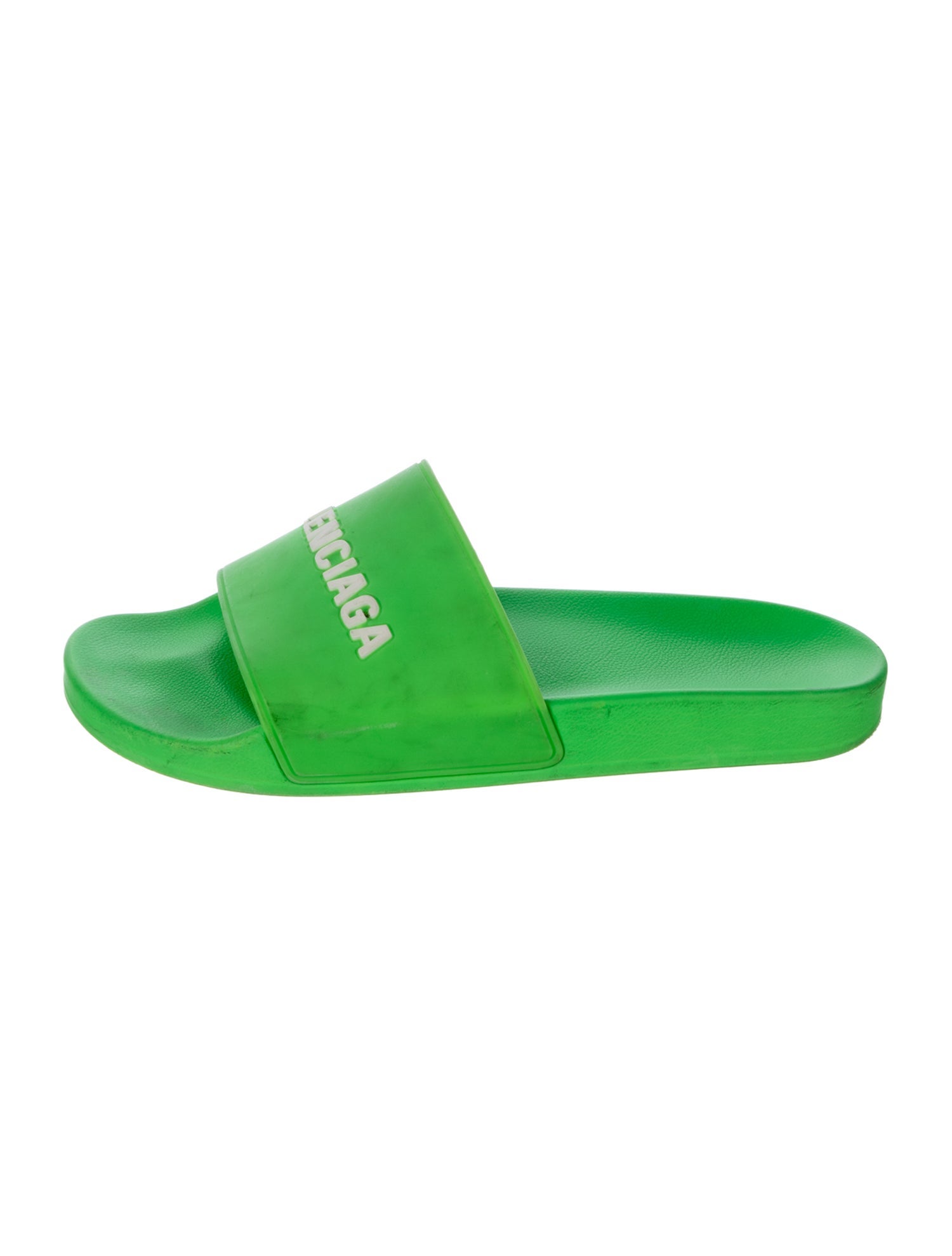 Balenciaga Rubber Graphic Print Slides