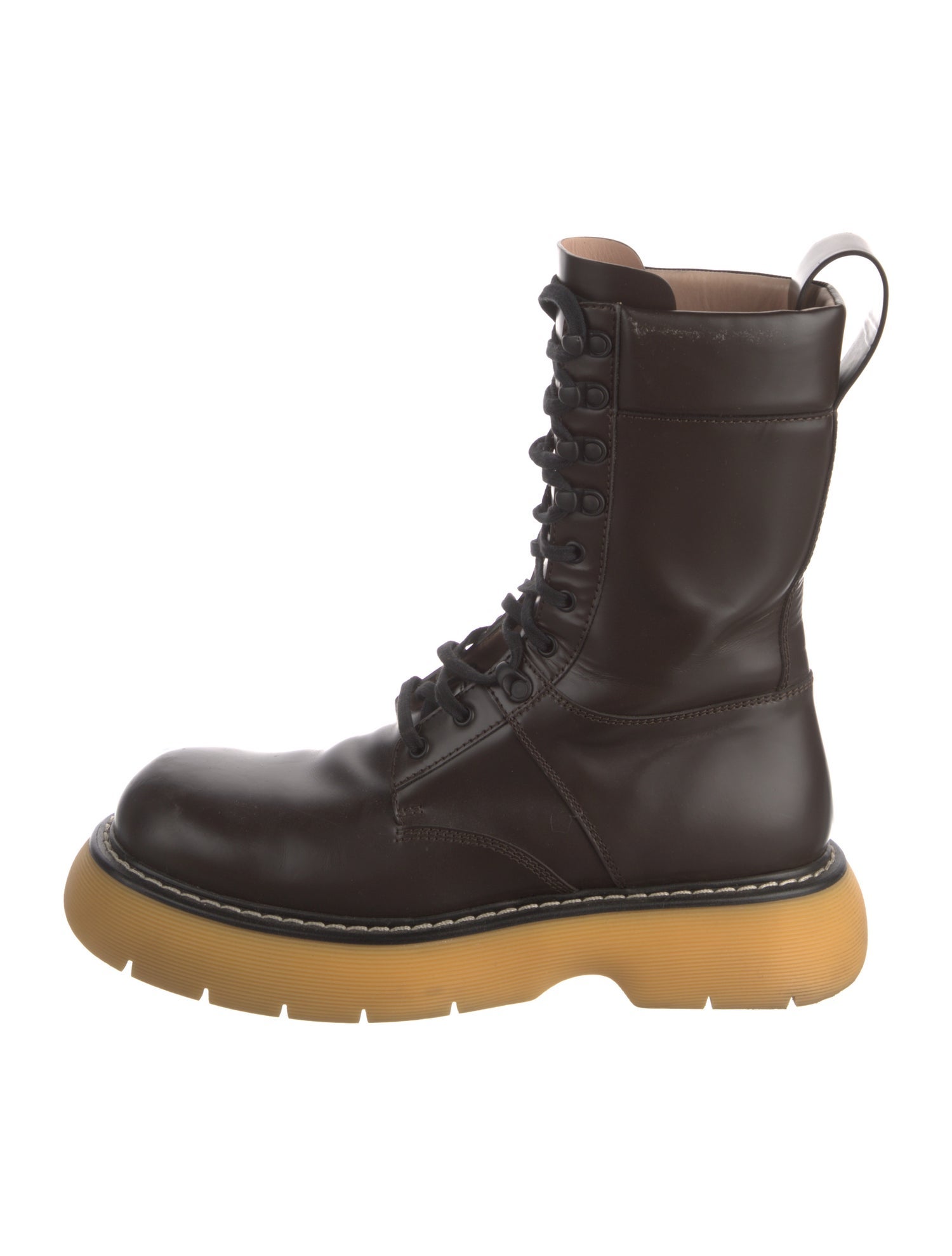 Bottega Veneta Leather Lace-Up Boots