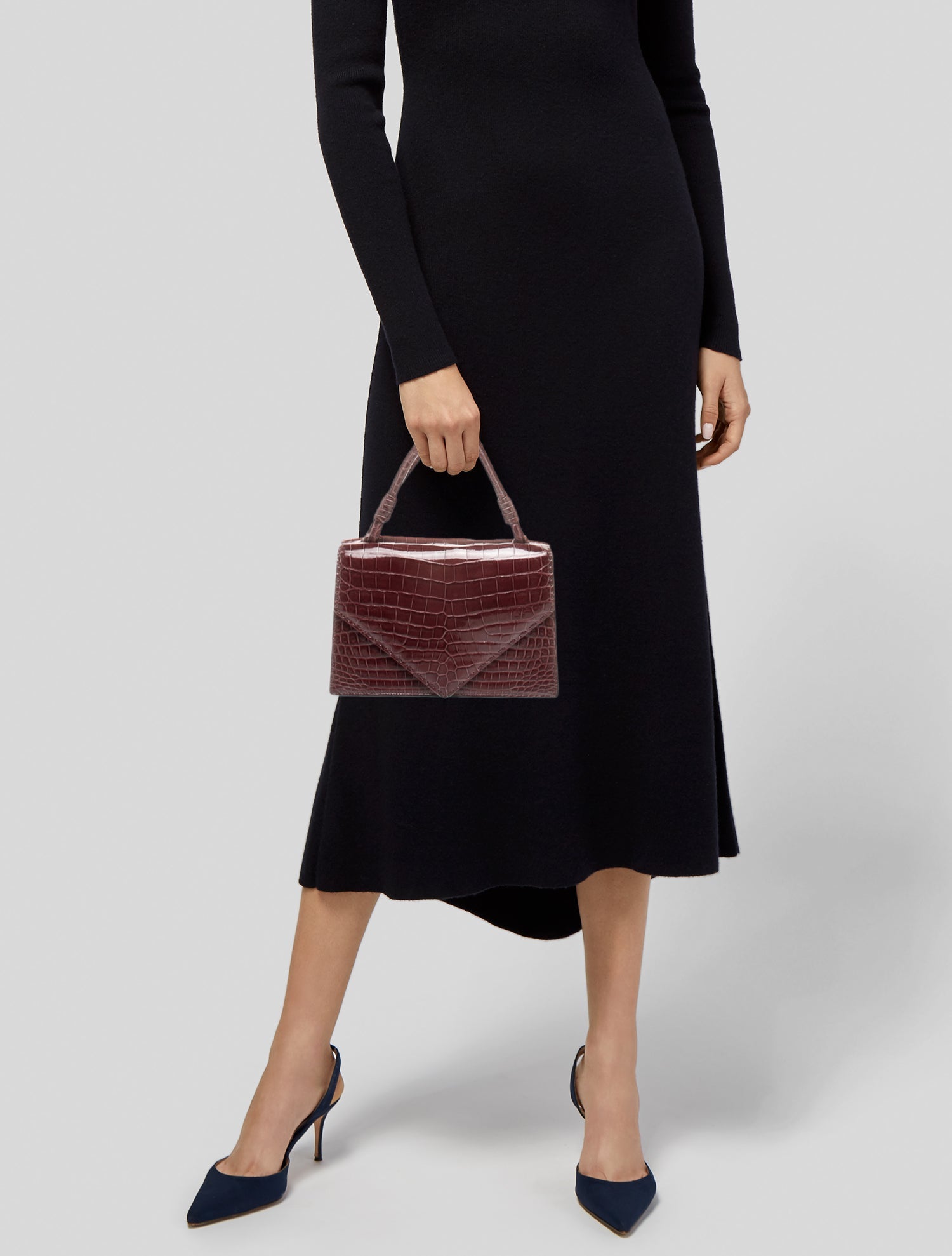Bottega Veneta Crocodile Piano Bag