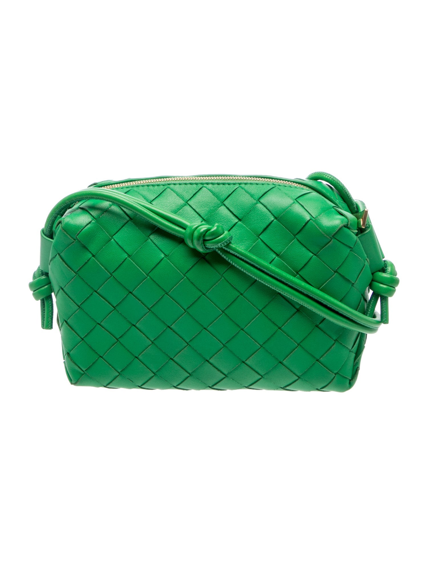 BOTTEGA VENETA グリーン エコバッグ Bottega Veneta Intrecciato Loop - Green Crossbody Bags, Handbags