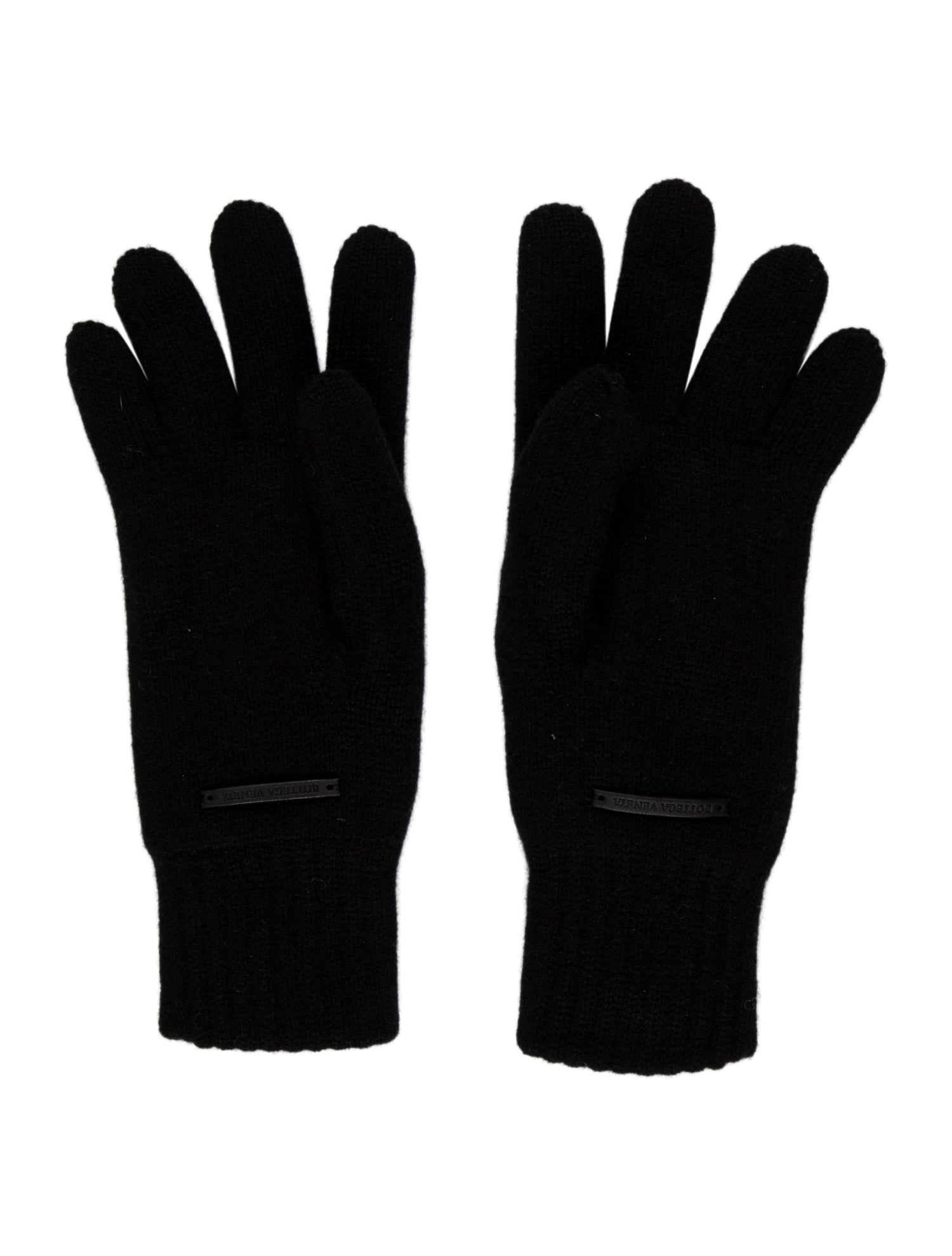 Bottega Veneta Cashmere Logo Gloves