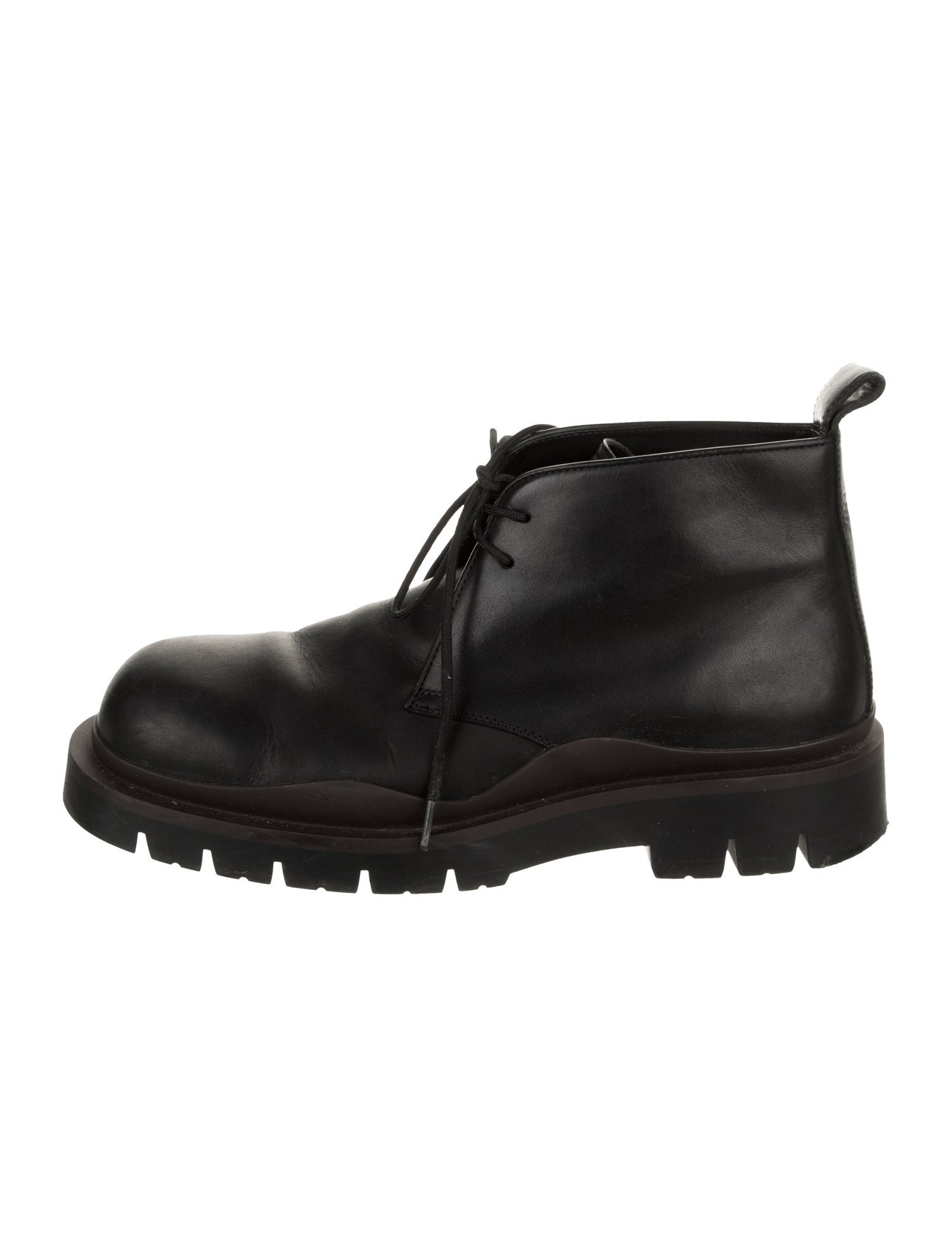 Bottega Veneta Leather Lace-Up Boots