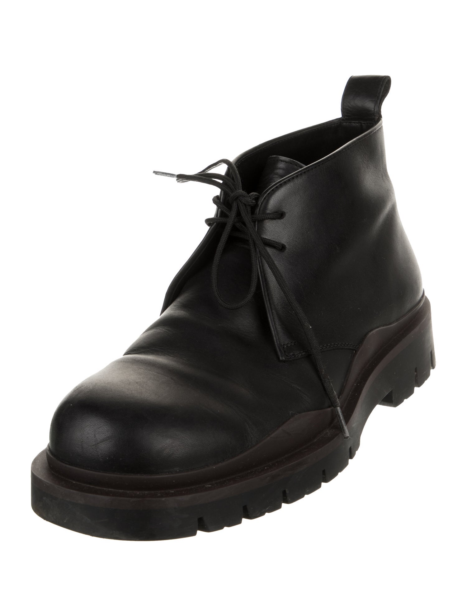 Bottega Veneta Leather Lace-Up Boots