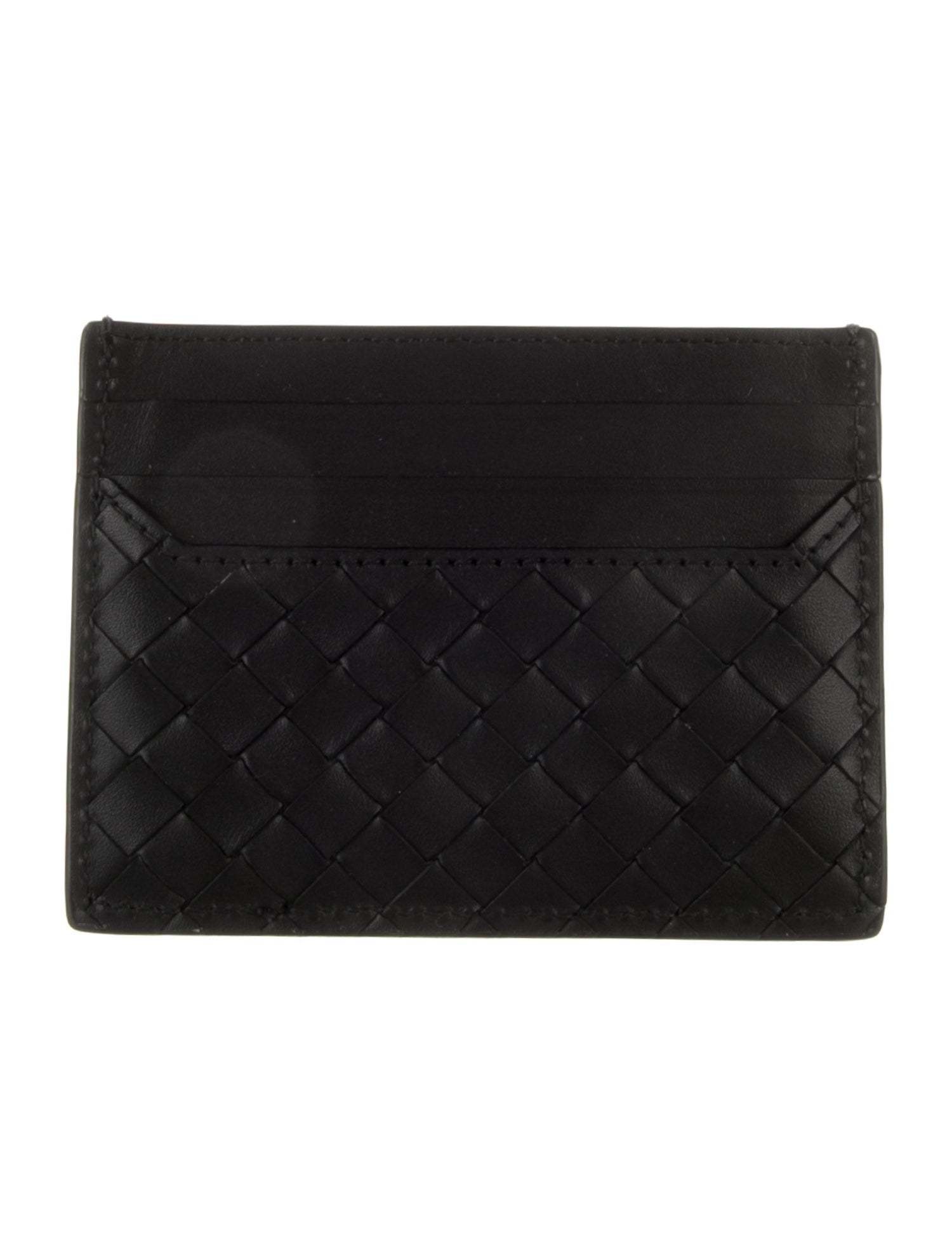 Bottega Veneta Piccolo Card Case Intrecciato Weave Card Holder