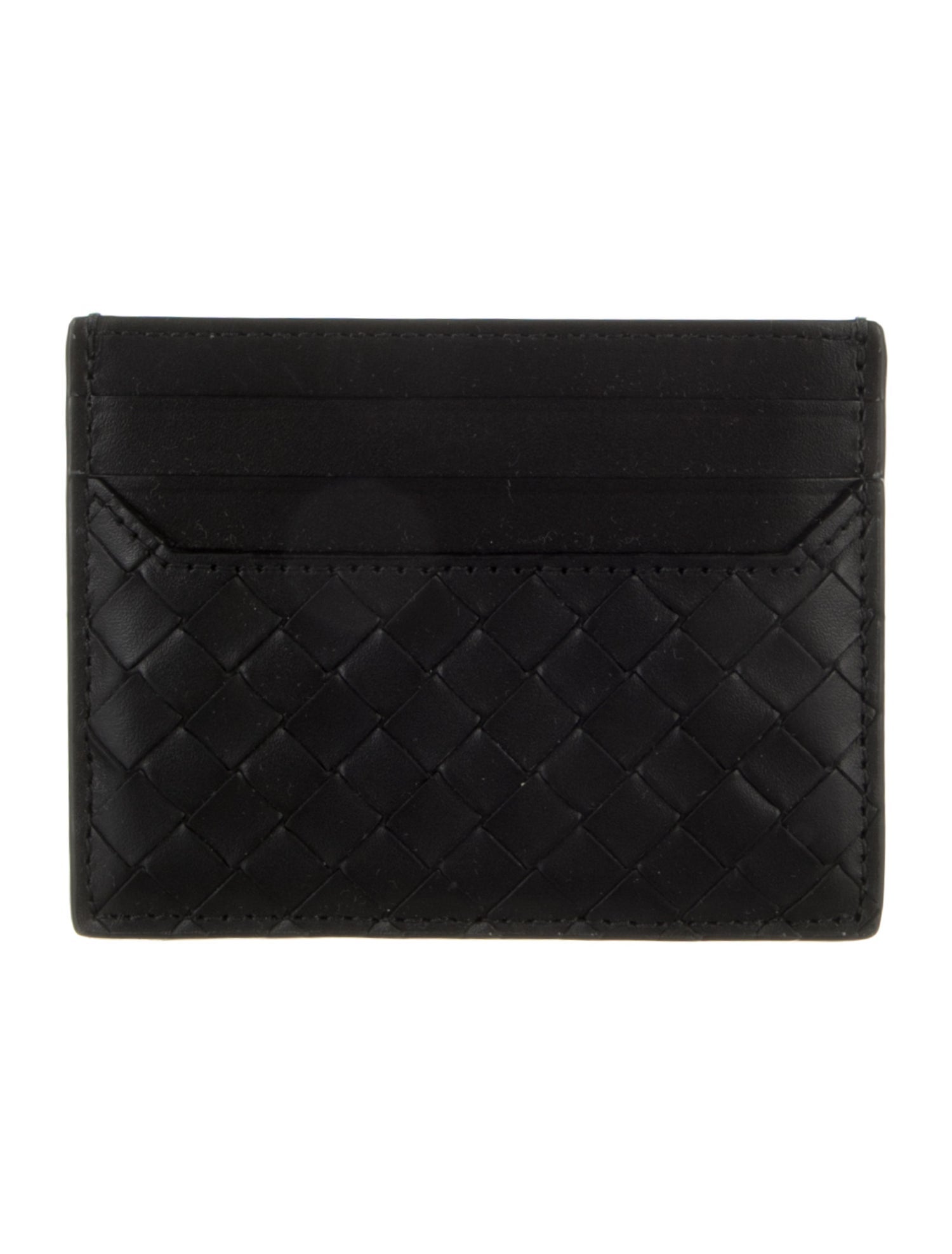 Bottega Veneta Piccolo Card Case Intrecciato Weave Card Holder