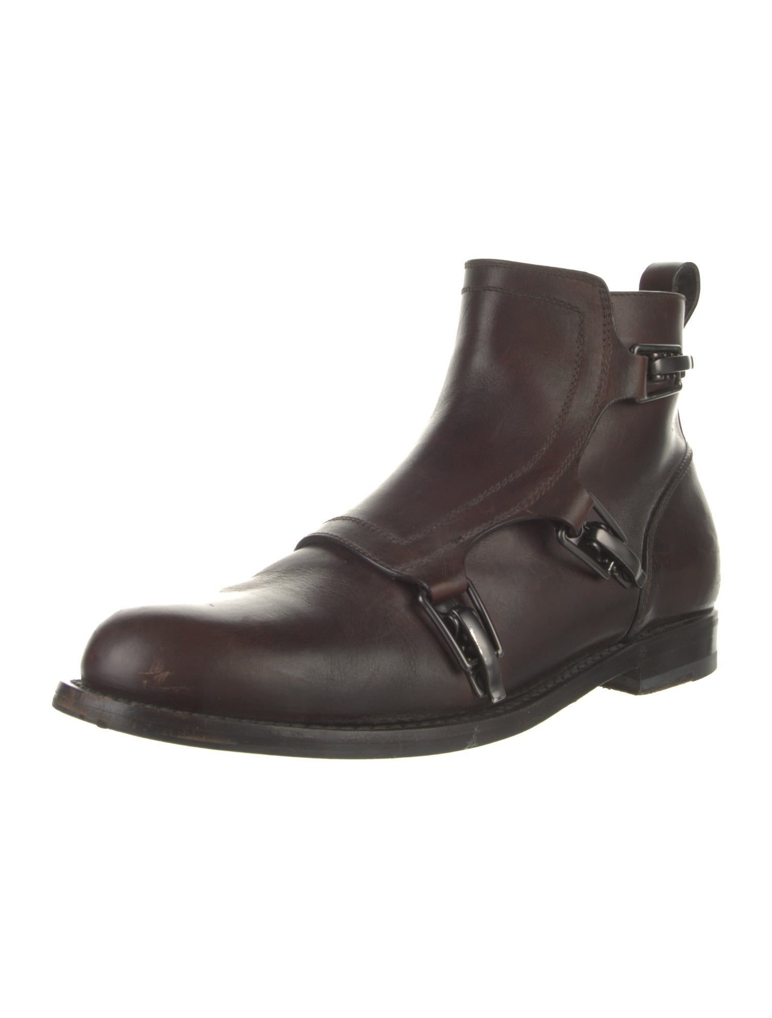 Bottega Veneta Leather Moto Boots