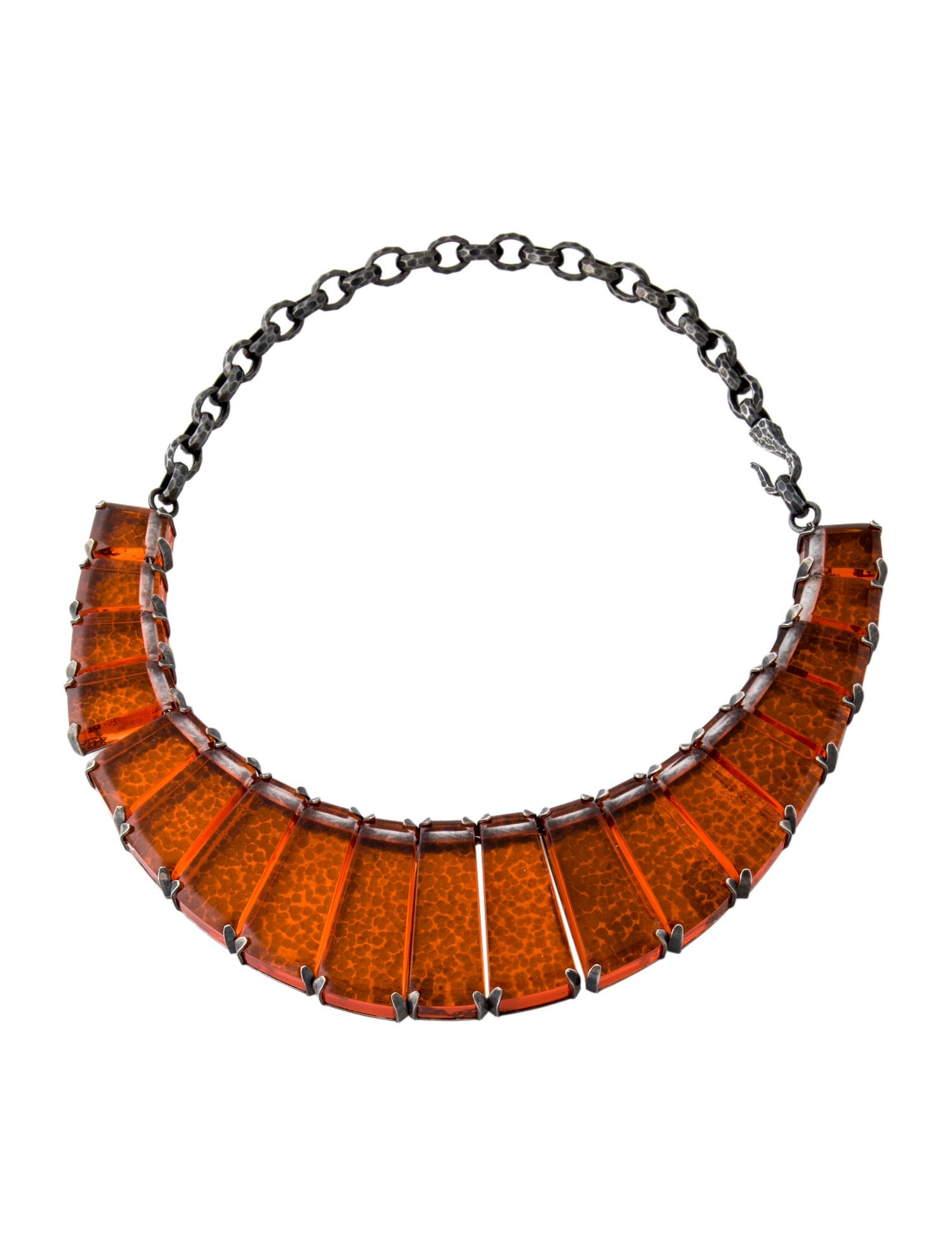 Bottega Veneta Resin Collar Necklace
