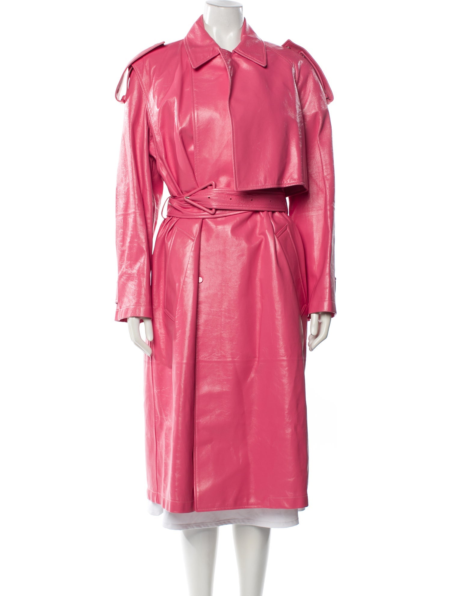 Bottega Veneta Leather Trench Coat w/ Tags