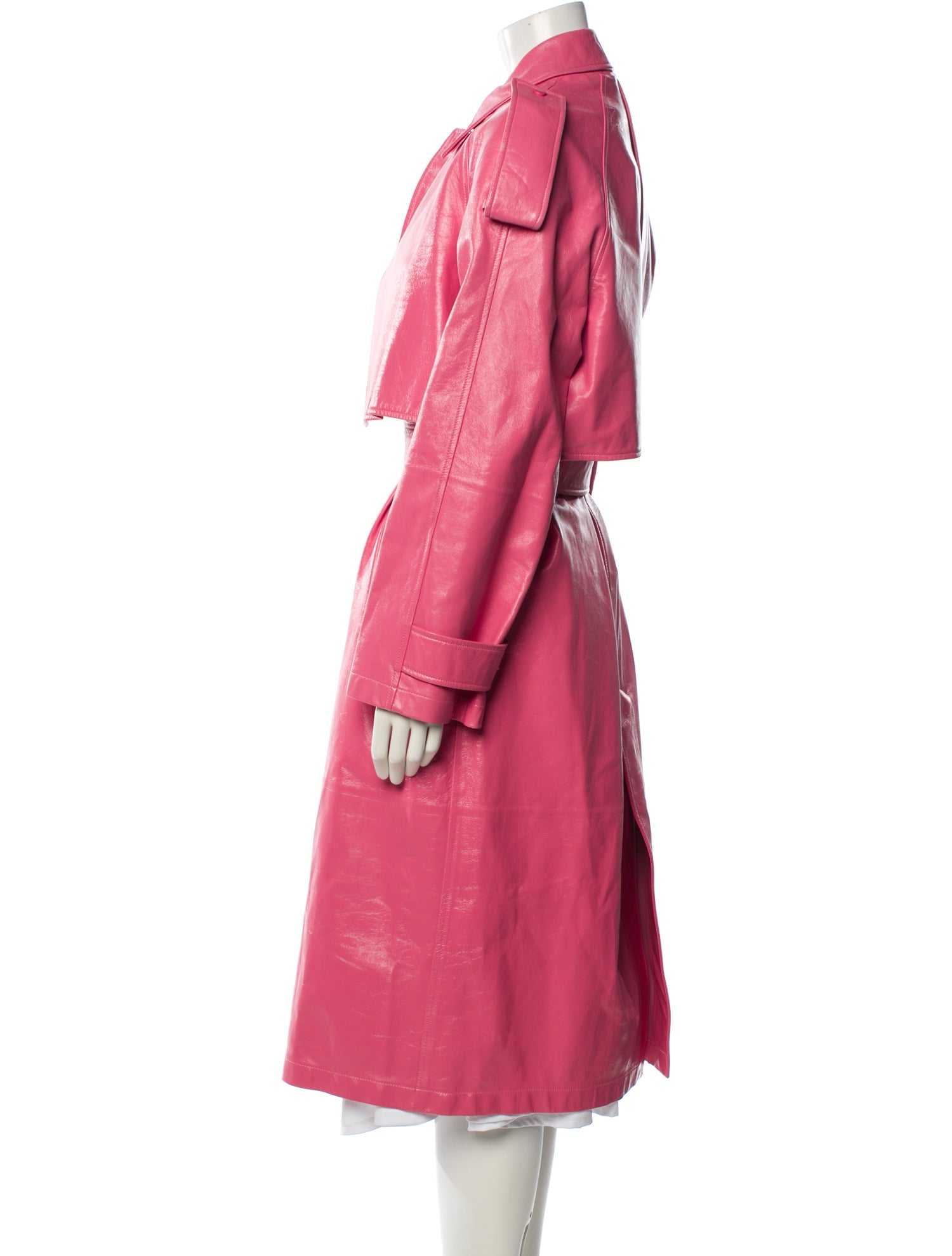 Bottega Veneta Leather Trench Coat w/ Tags