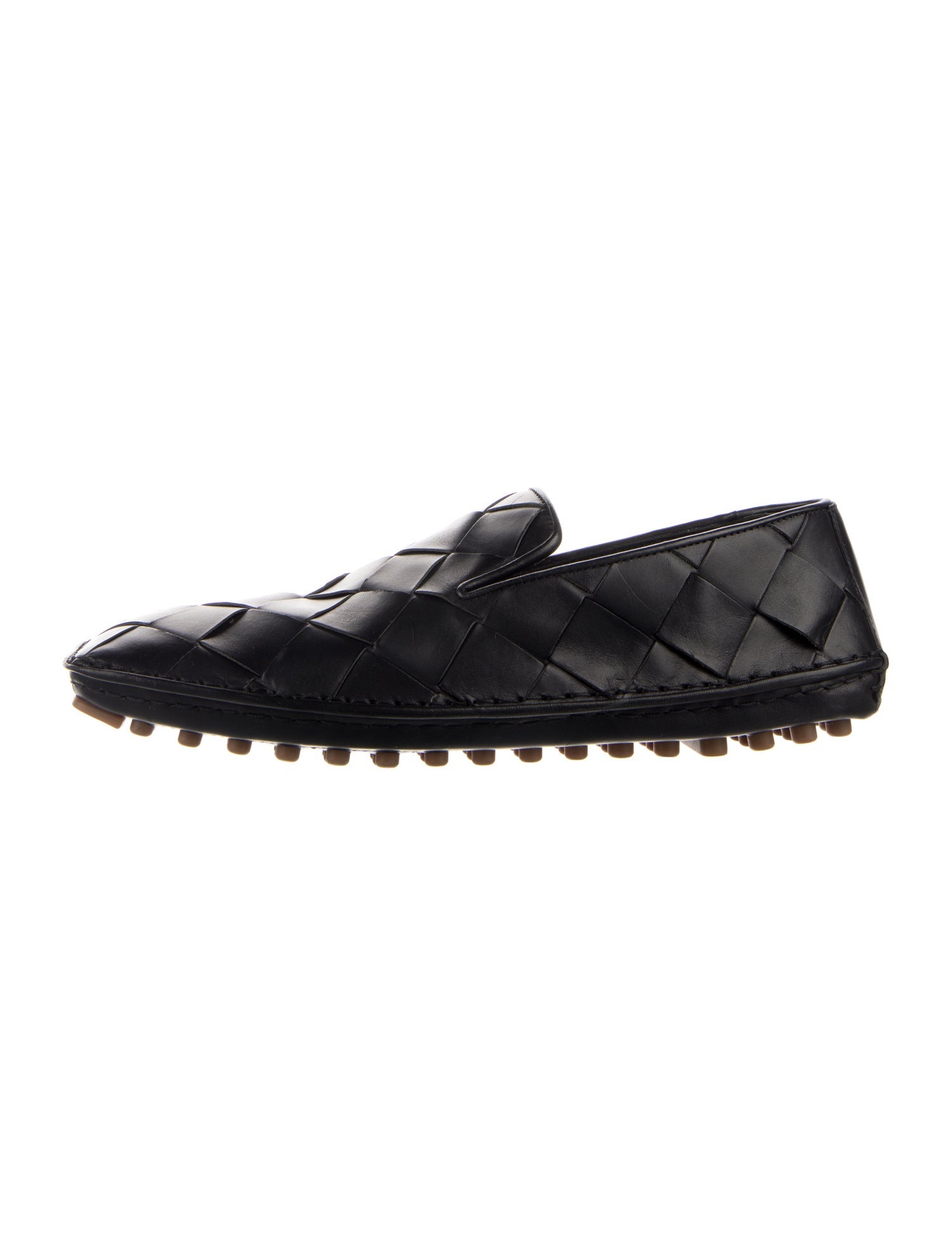 Bottega Veneta Intrecciato Weave Leather Drivers
