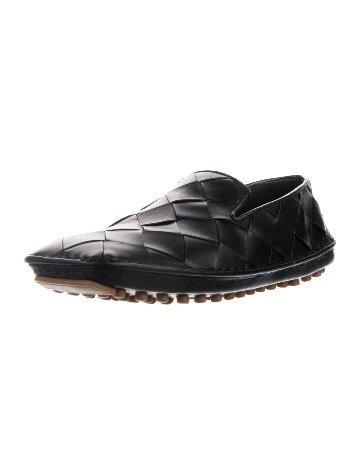 Bottega Veneta Intrecciato Weave Leather Drivers
