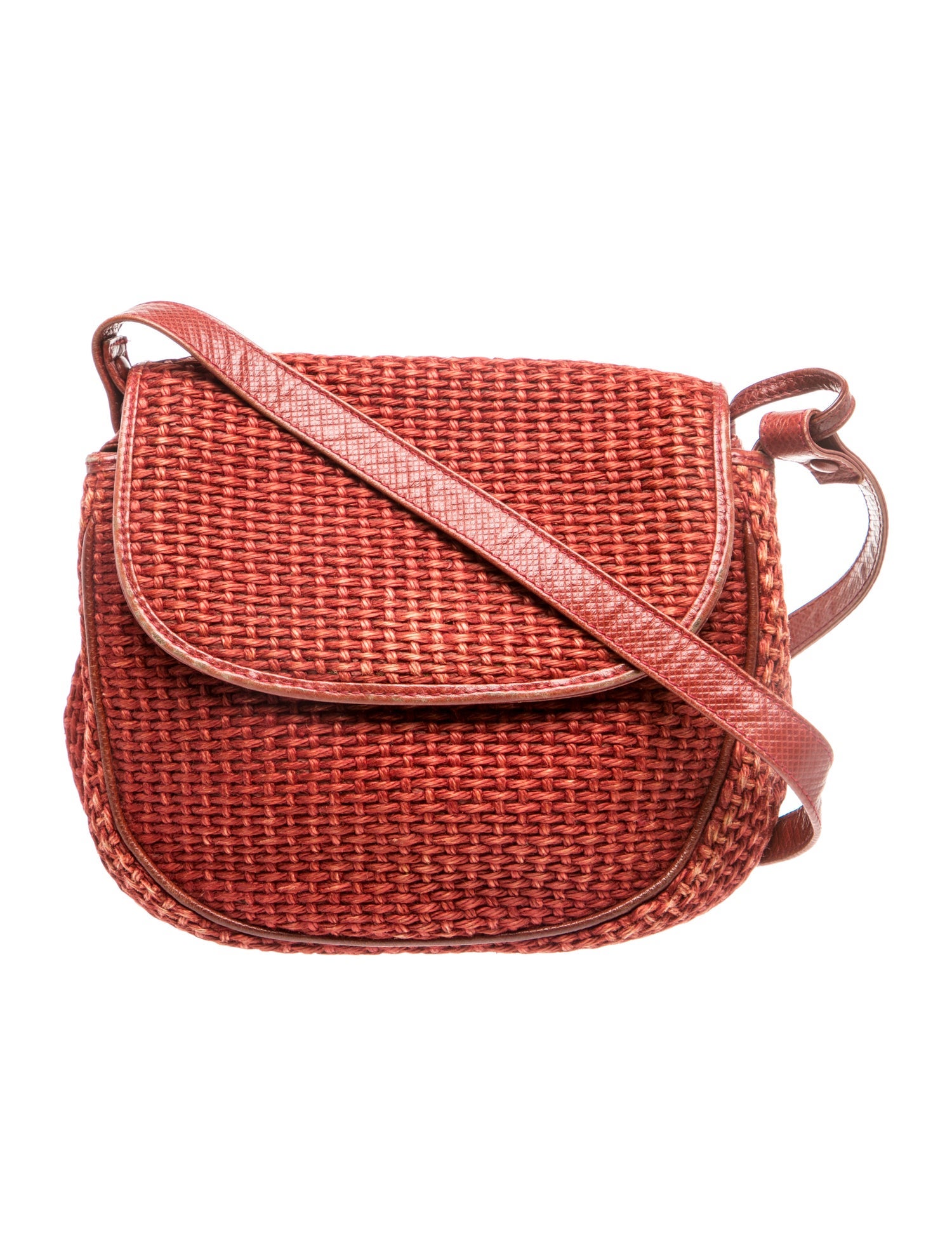 Bottega Veneta Raffia Crossbody Bag Vintage