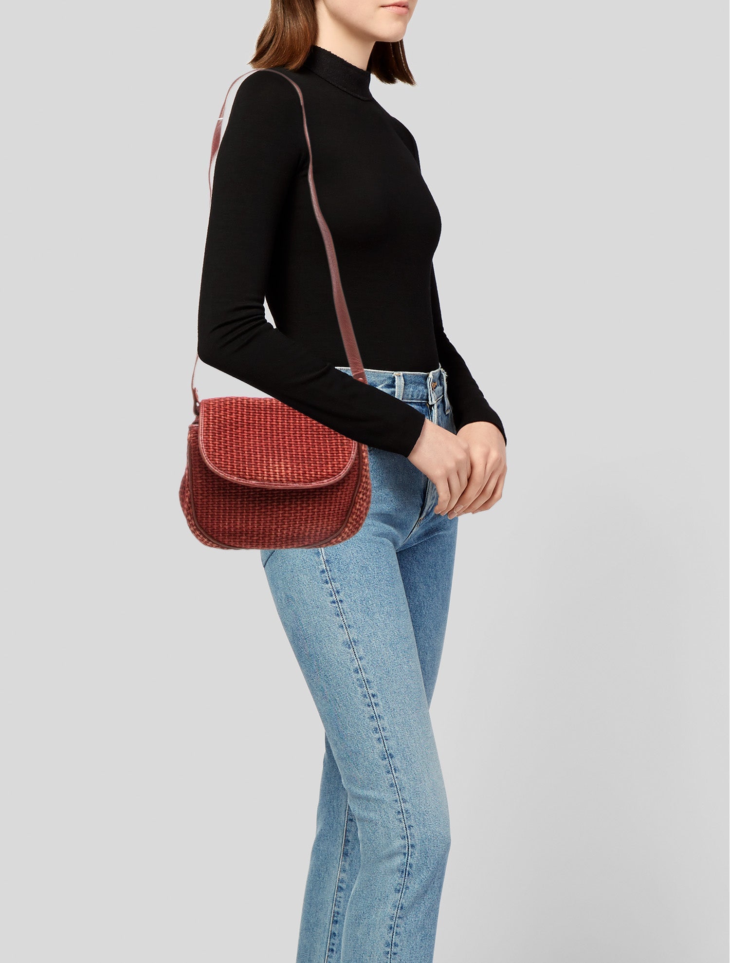 Bottega Veneta Raffia Crossbody Bag Vintage