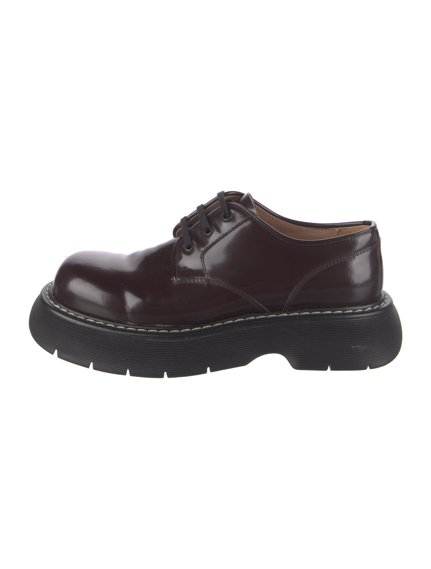 Bottega Veneta Patent Leather Derby Shoes