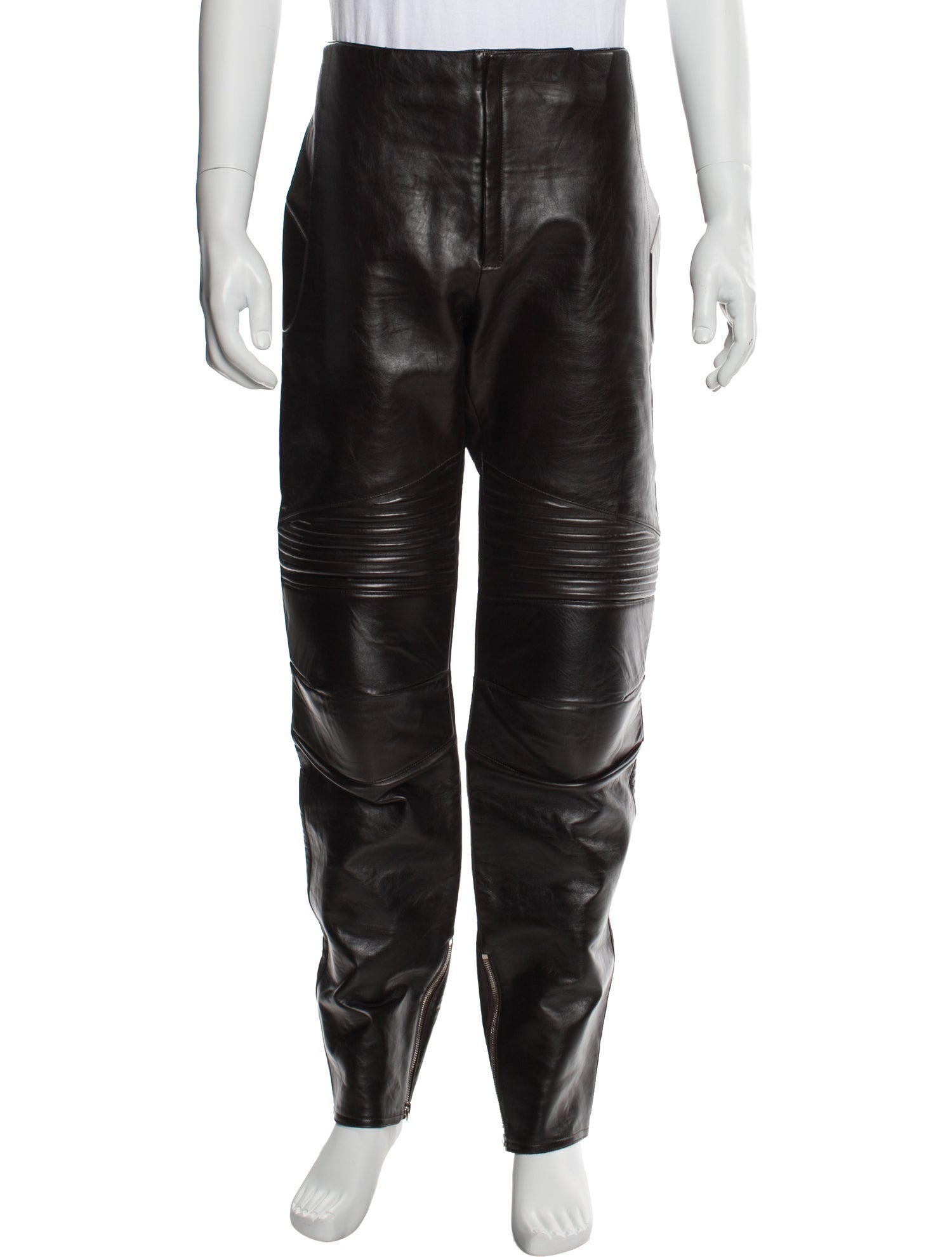 Bottega Veneta Leather Moto Pants