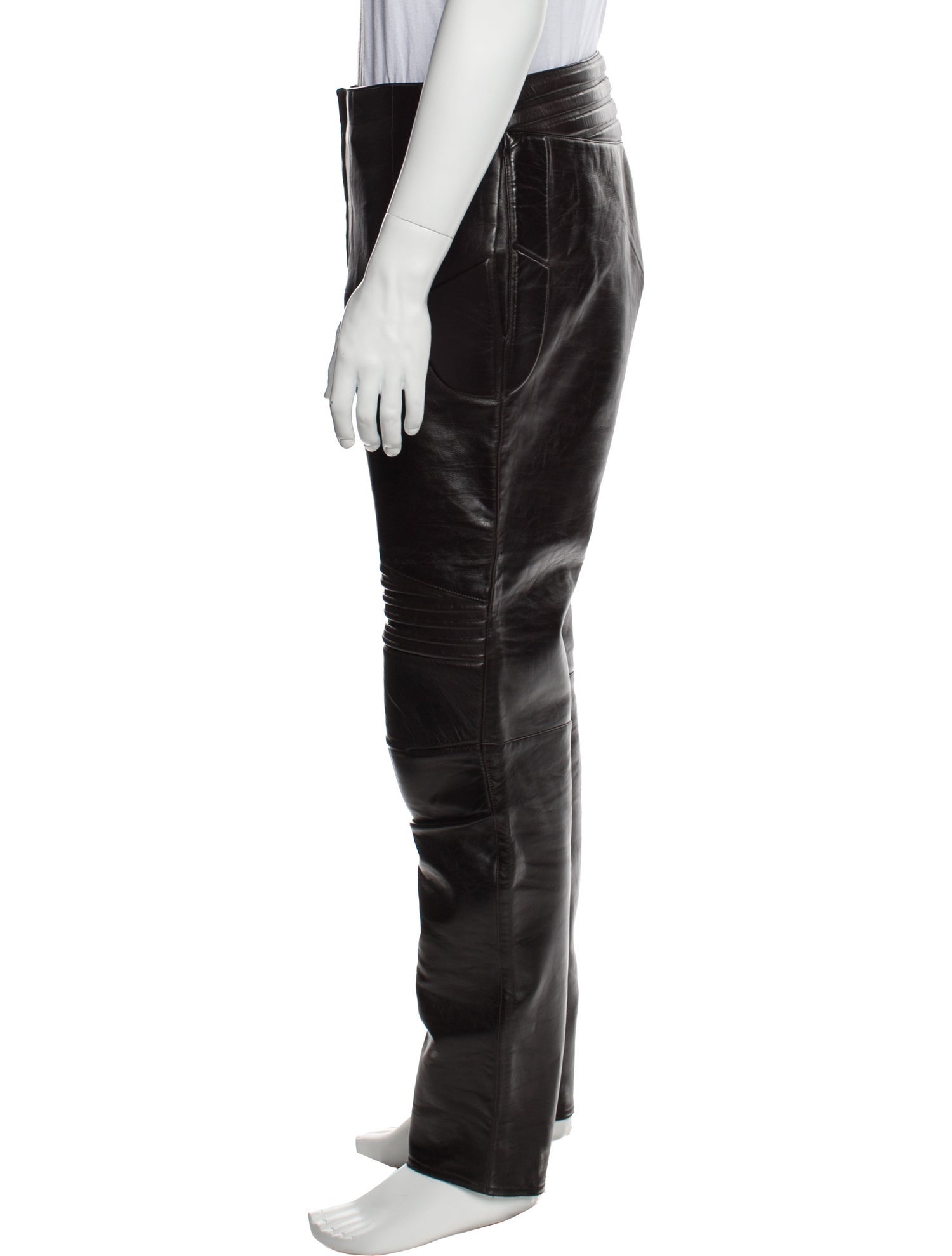 Bottega Veneta Leather Moto Pants