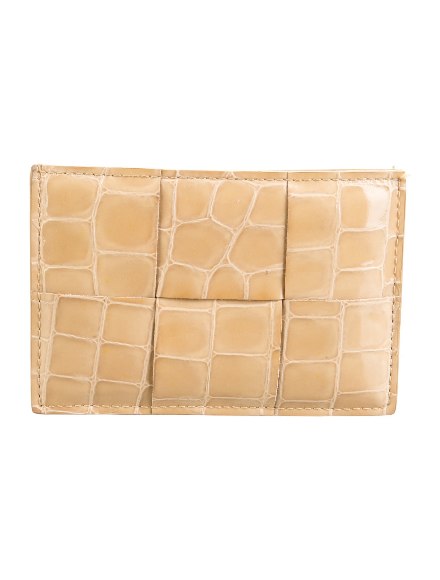 Bottega Veneta Intrecciato Weave Leather Card Holder