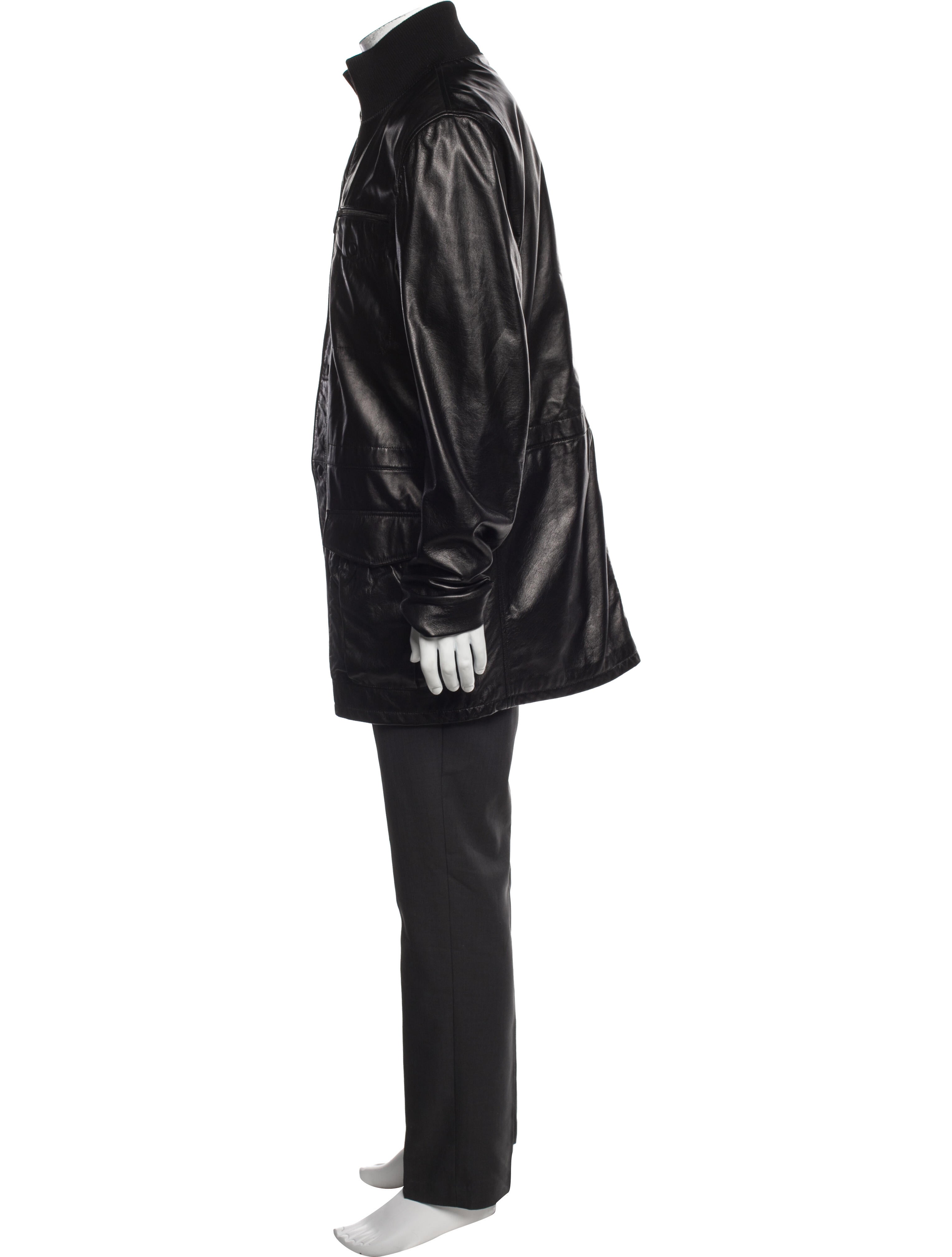 Bottega Veneta Vintage Leather Parka