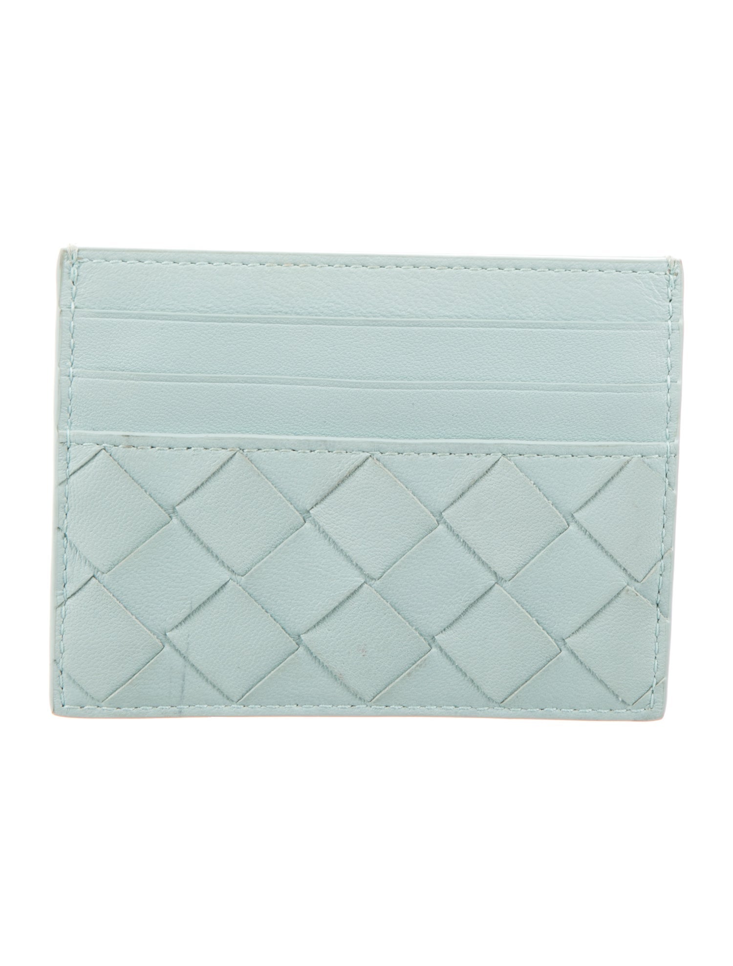Bottega Veneta Intrecciato Weave Leather Card Holder