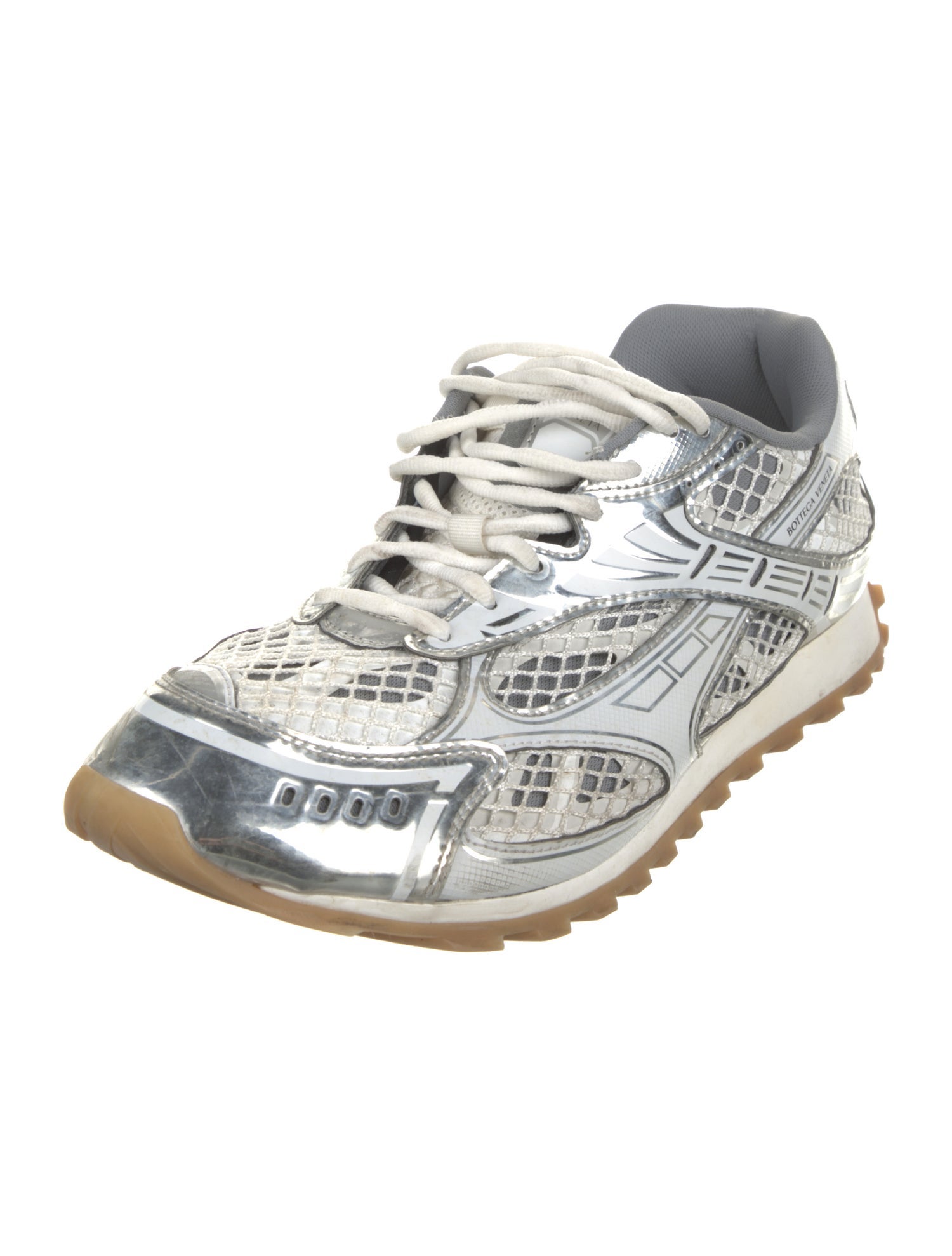 Bottega Veneta Mesh Printed Athletic Sneakers