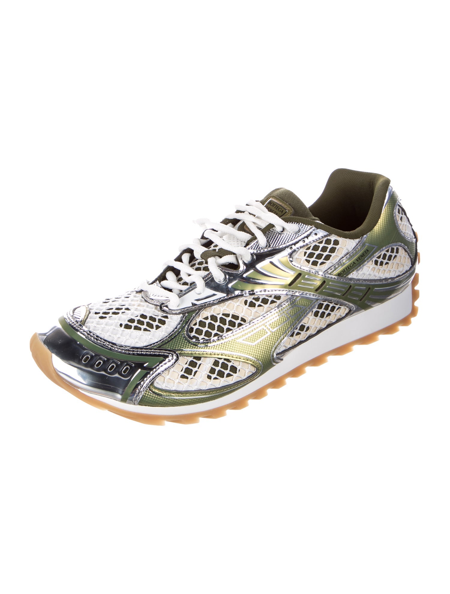 Bottega Veneta Mesh Patterned Sneakers