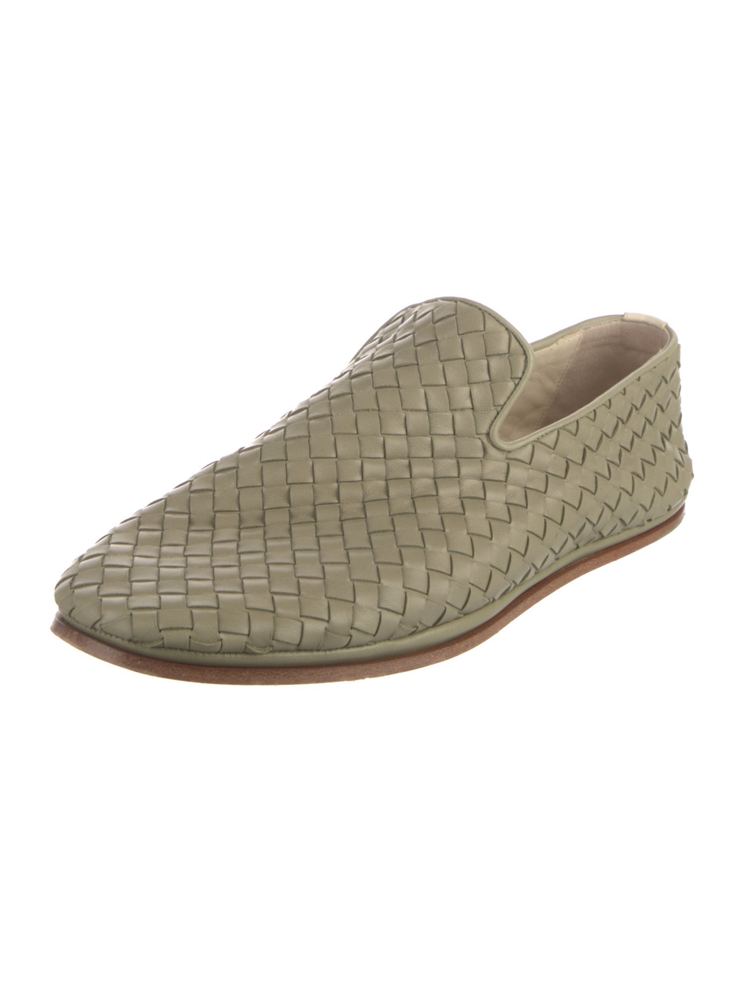 Bottega Veneta Intrecciato Weave Leather Espadrilles