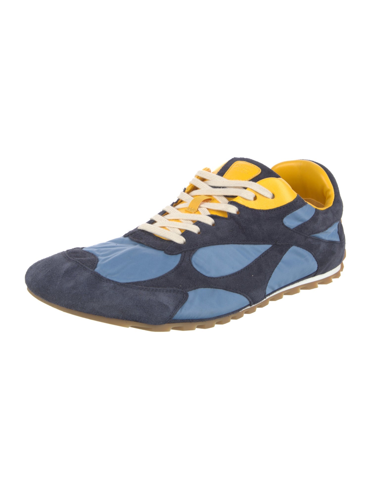 Bottega Veneta Suede Printed Athletic Sneakers