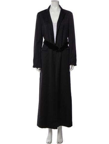 Pre-owned Bottega Veneta Wool Trench Coat In Gray