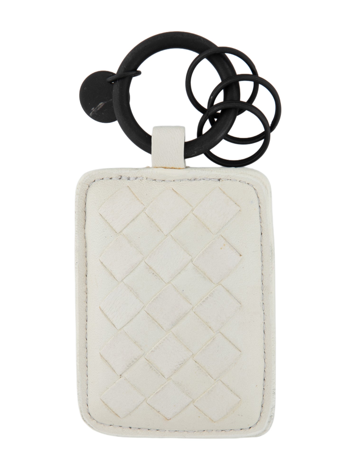 Bottega Veneta Intrecciato Weave Leather Keychain