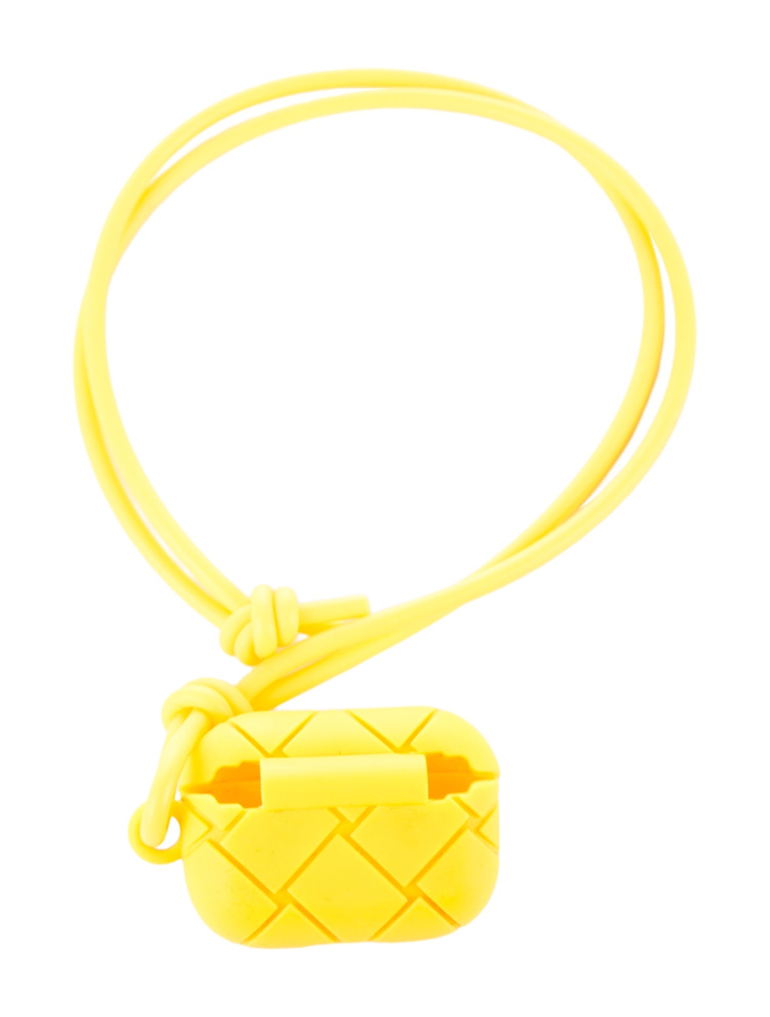 Bottega Veneta Yellow Rubber Airpod Case