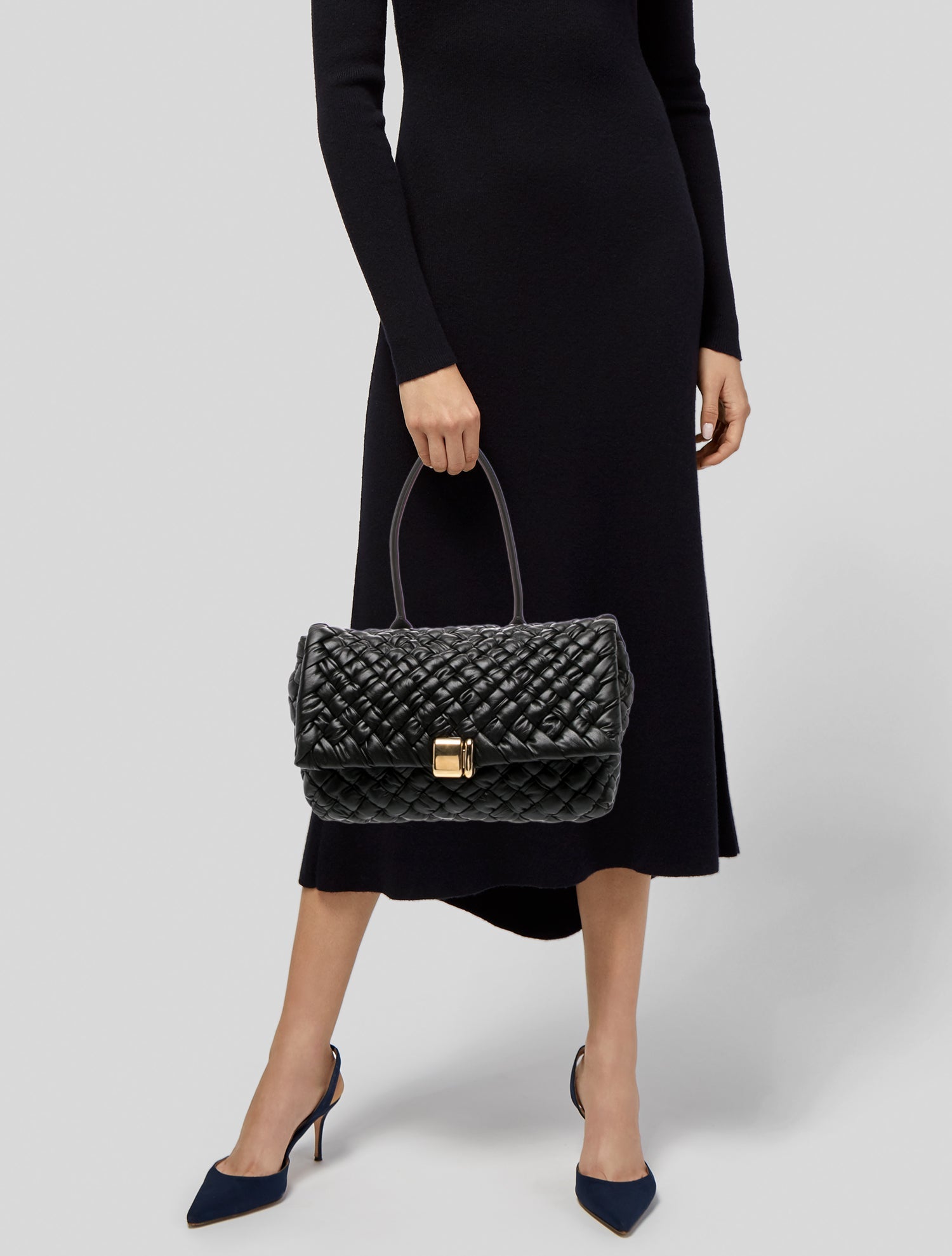Bottega Veneta Intrecciato Top Handle Bag