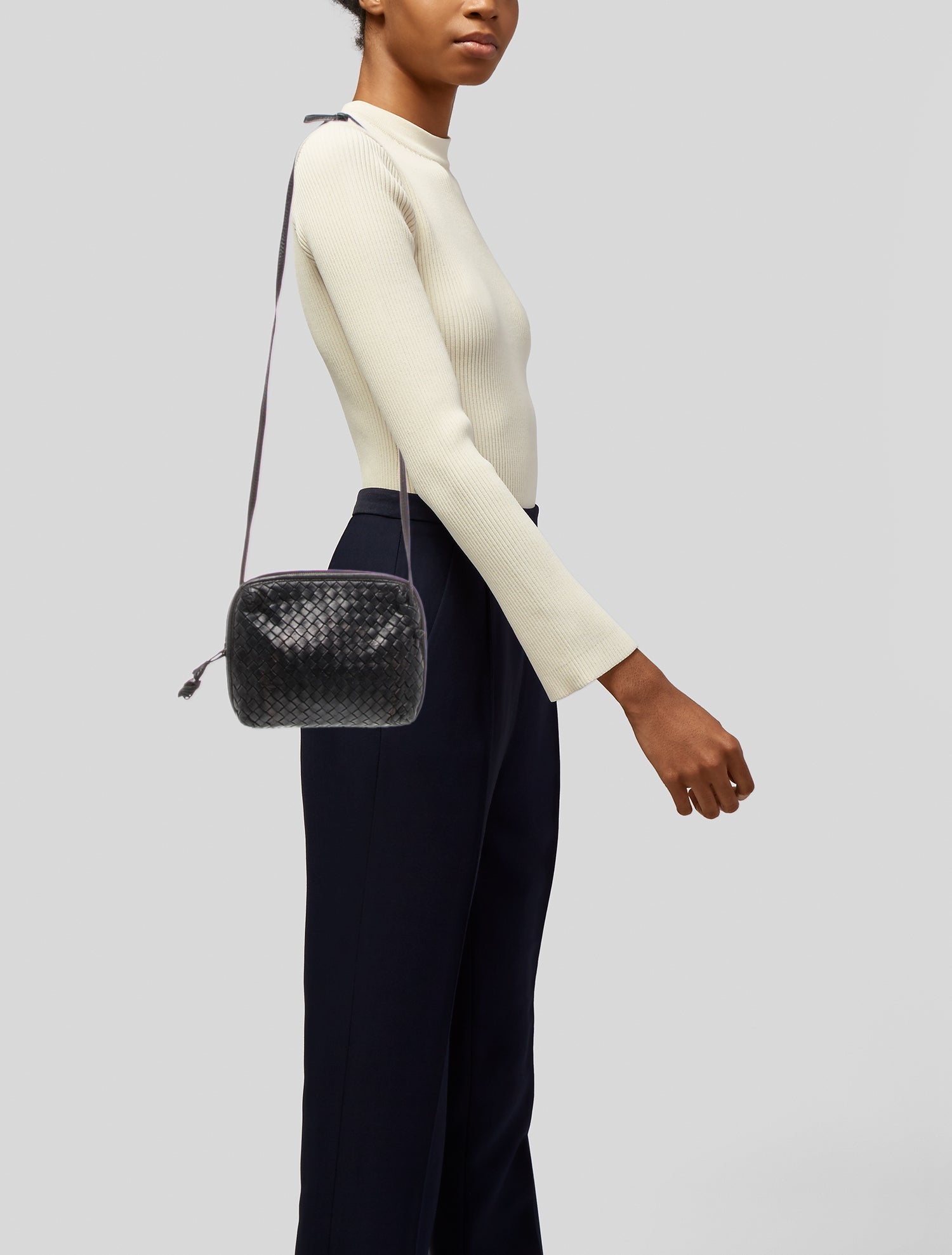 Bottega Veneta Intrecciato Nodini Crossbody Bag Vintage