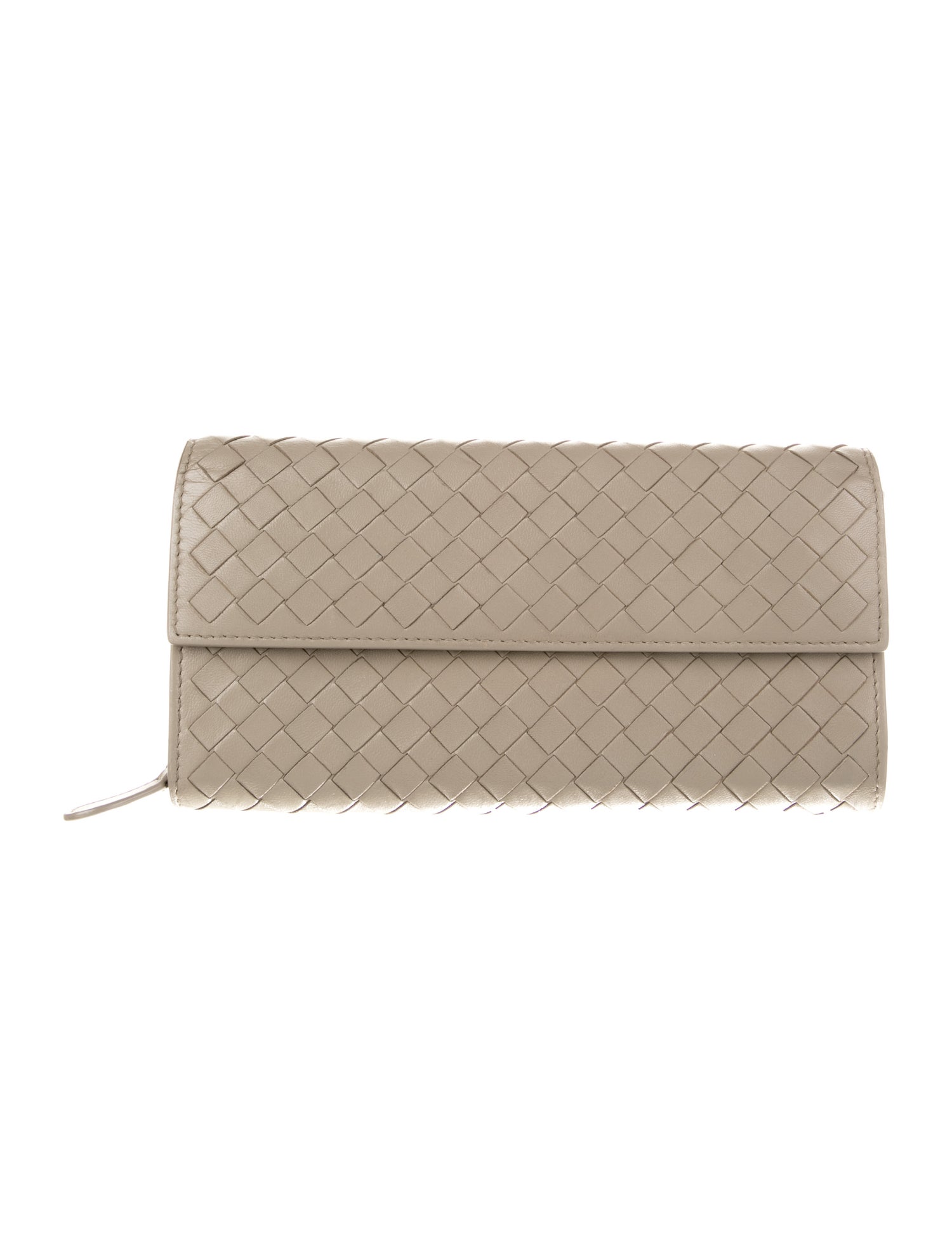 Bottega Veneta Intrecciato Weave Leather Continental Wallet