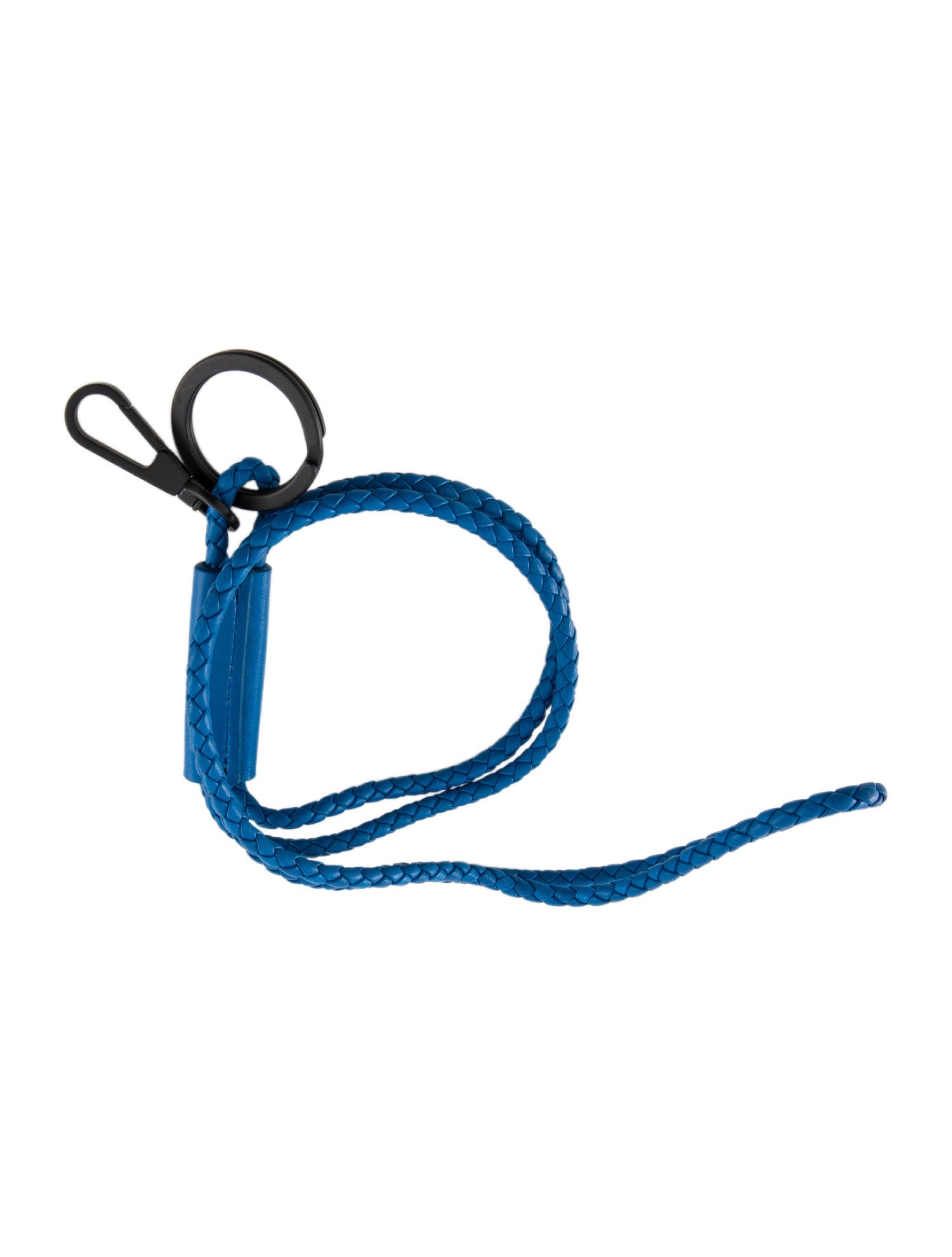 Bottega Veneta Blue Braided Keychain