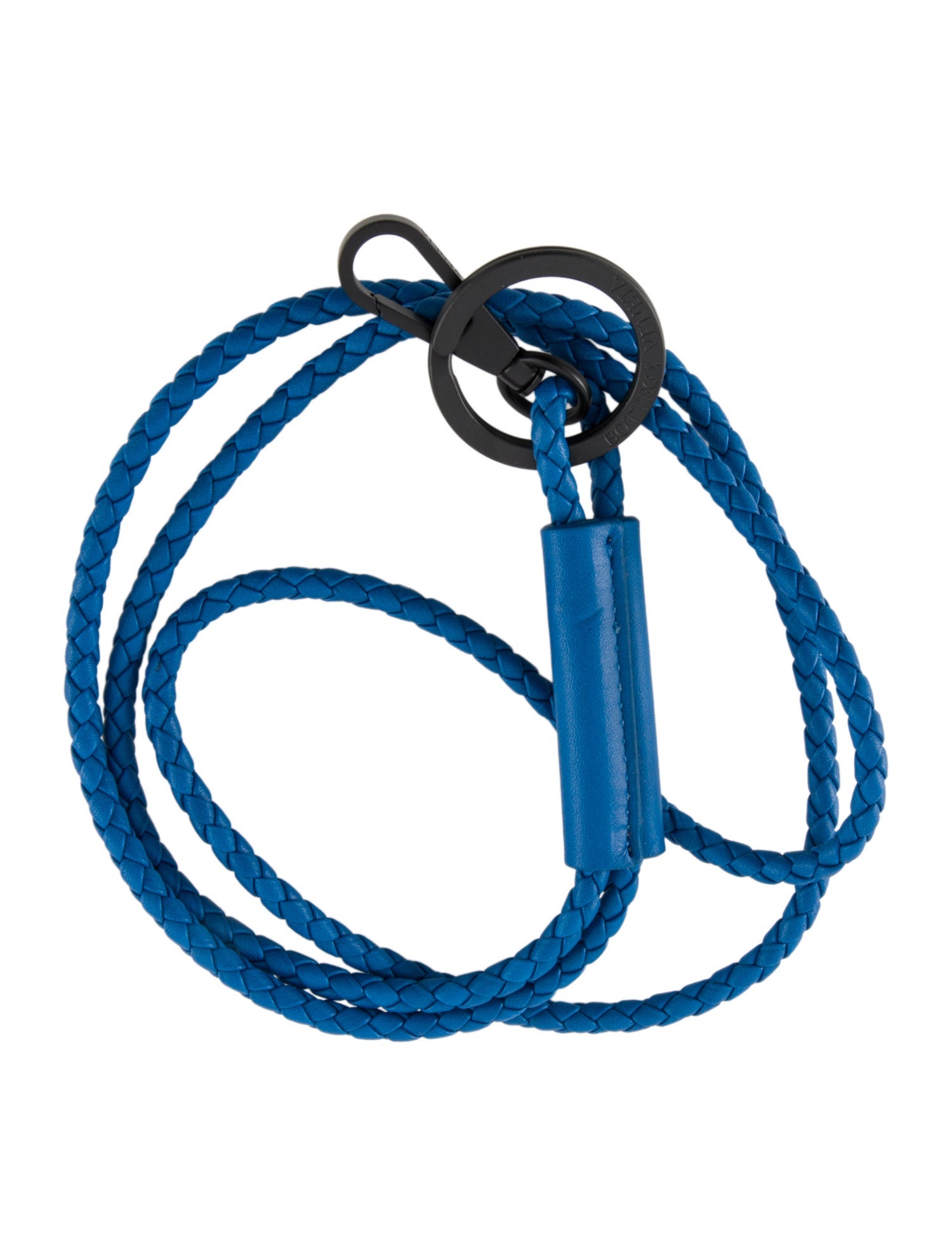 Bottega Veneta Blue Braided Keychain
