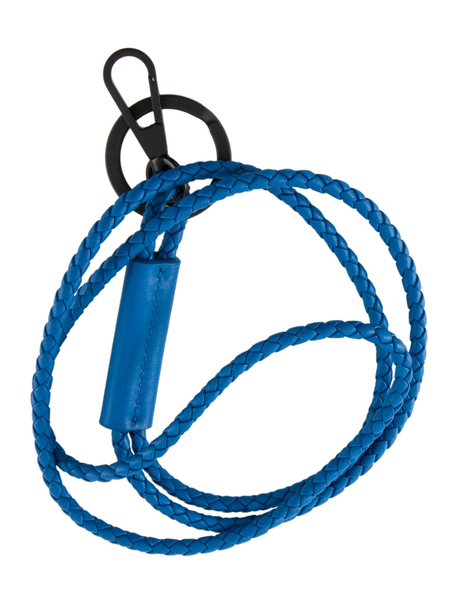 Bottega Veneta Blue Braided Keychain