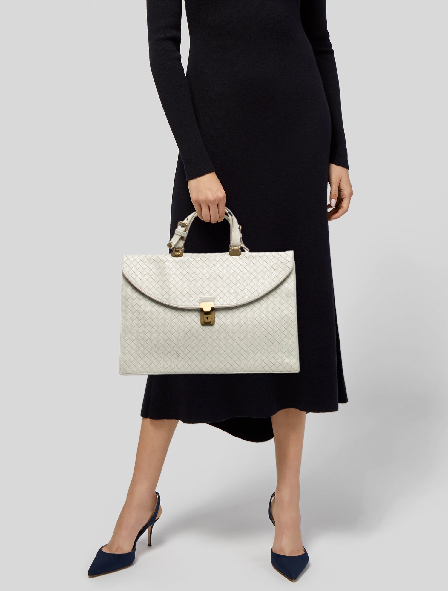 Bottega Veneta Intrecciato Top Handle Bag