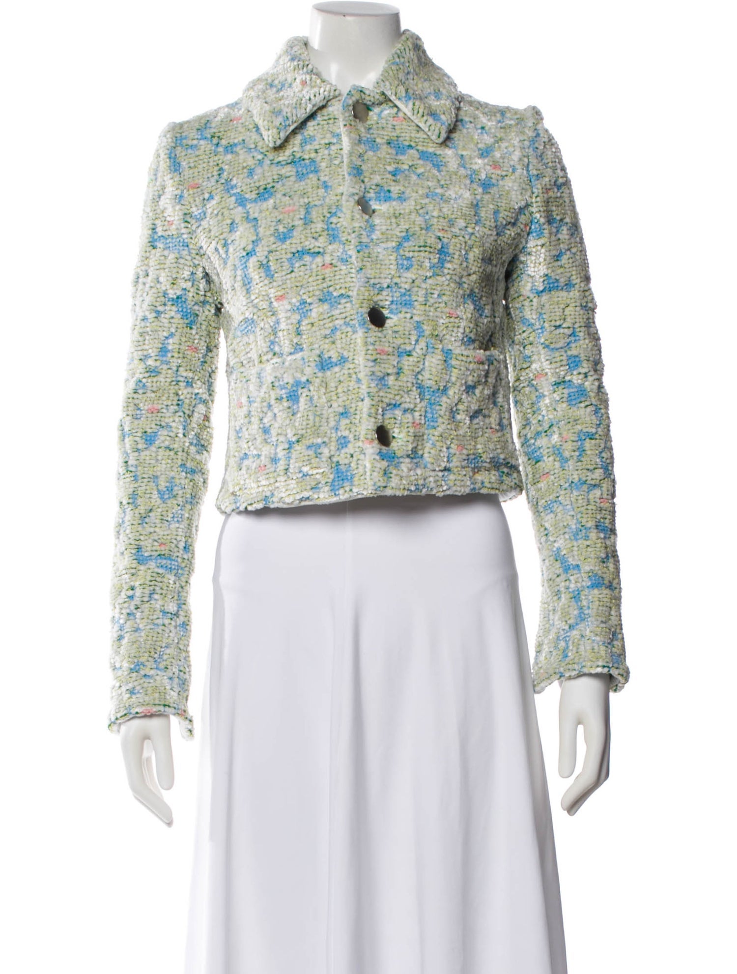 Bottega Veneta Tweed Pattern Evening Jacket w/ Tags