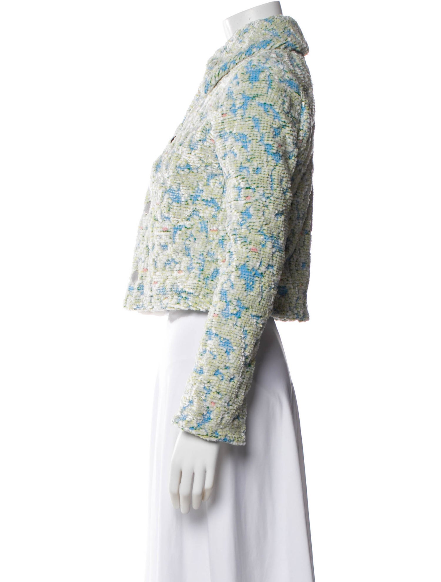 Bottega Veneta Tweed Pattern Evening Jacket w/ Tags