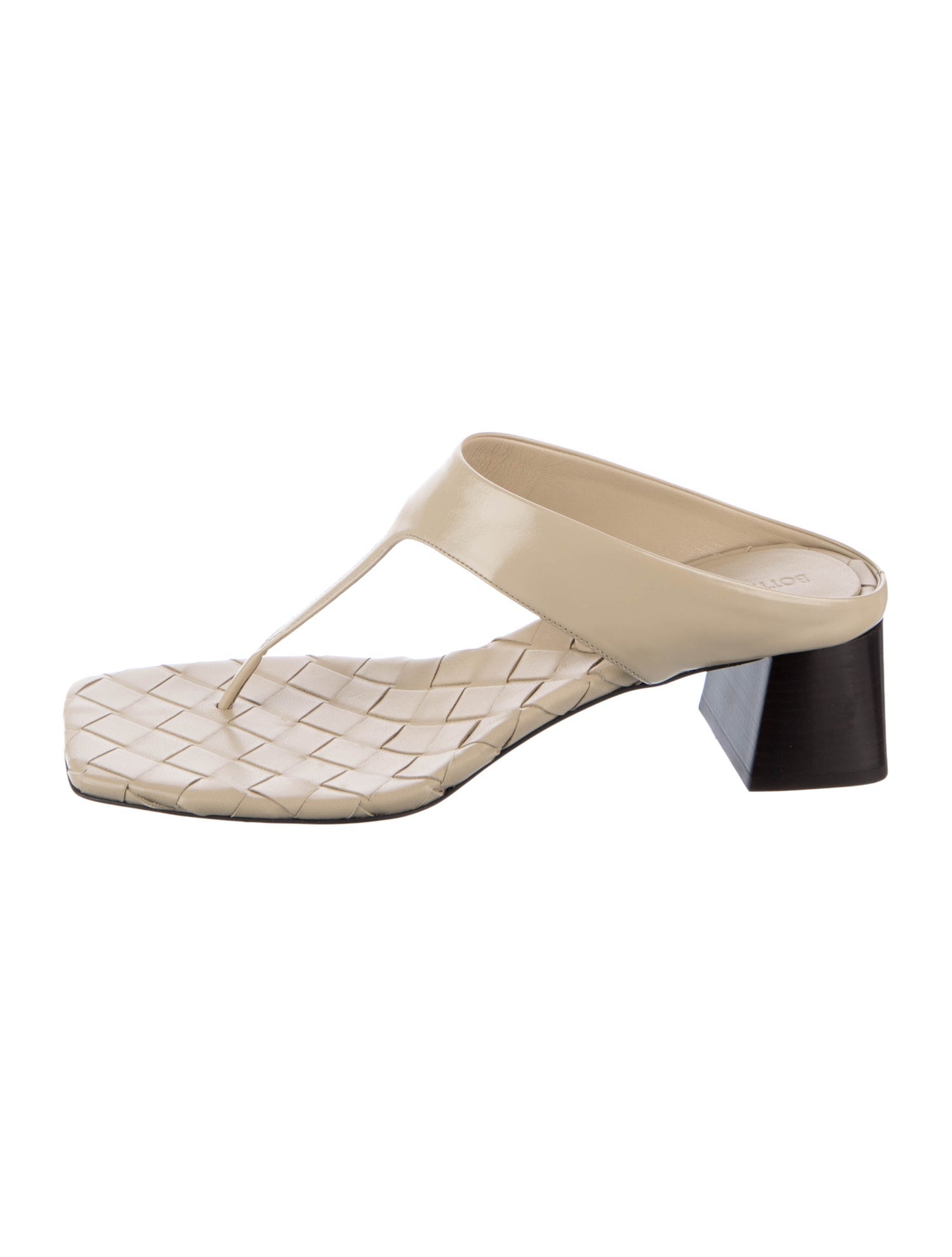 Bottega Veneta Leather T-Strap Sandals
