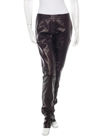 Bottega Veneta Fall 2010 Mid-Rise Leather Pants w/ Tags