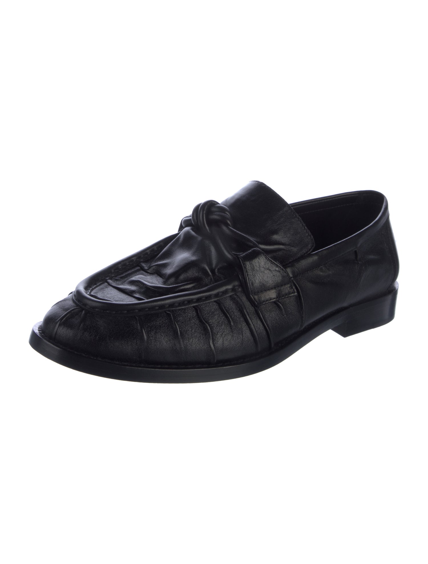 Bottega Veneta Intrecciato Weave Leather Dress Loafers