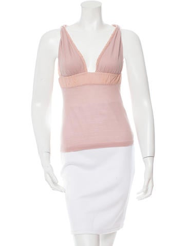 Bottega Veneta V-Neck Sleeveless Top